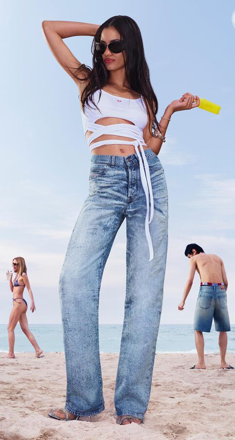 A group of people wearing new Denim Collection