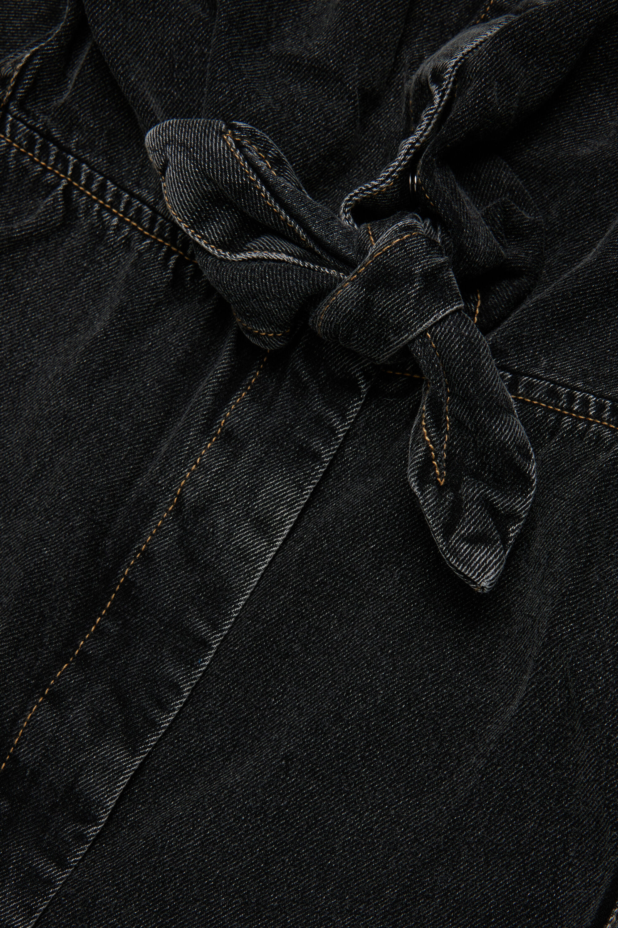 Diesel - DESUSY, Damen Jeanskleid aus Denim mit Tailleng&uuml;rtel in Schwarz/Dunkelgrau - 4
