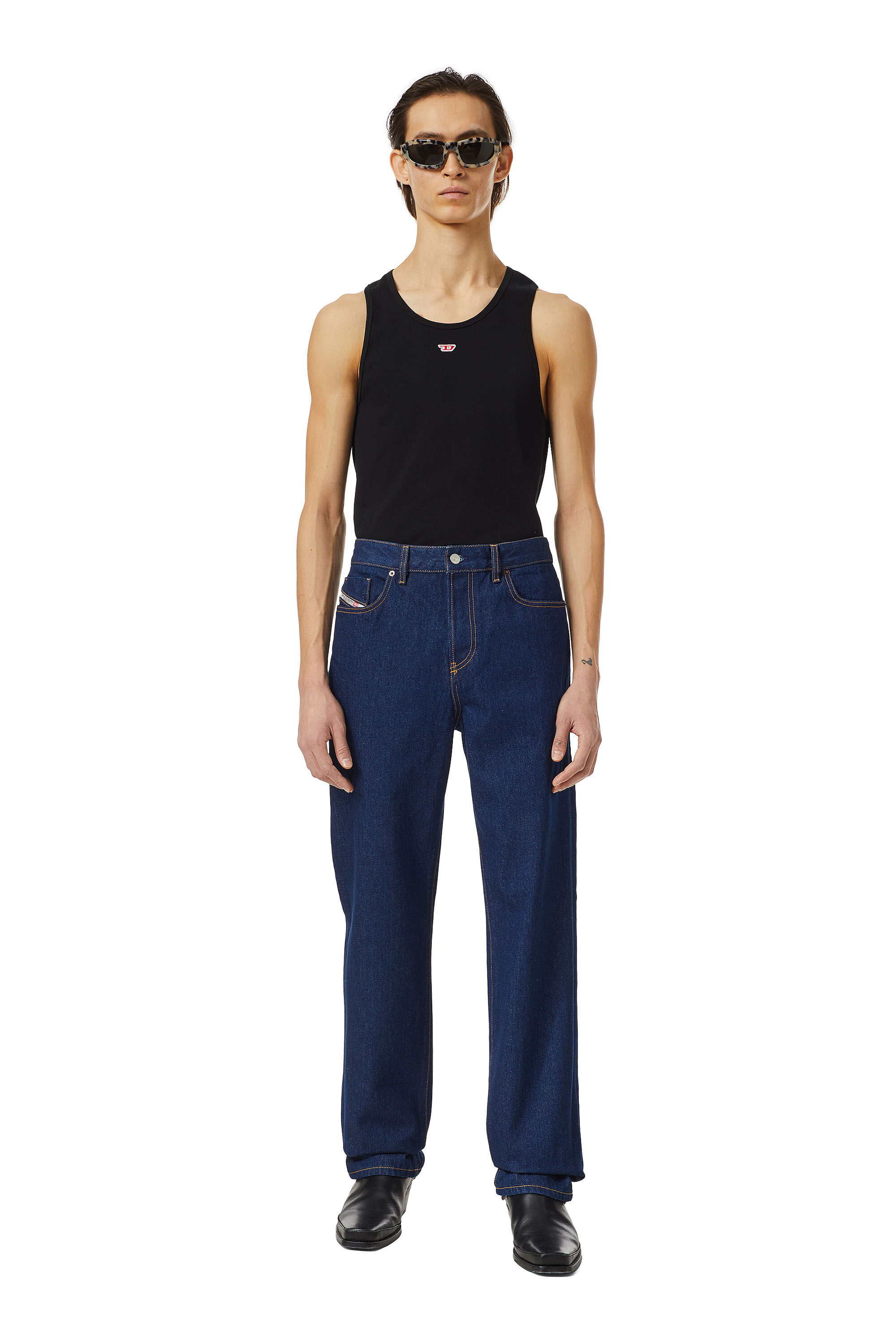 Diesel - 1955 D-Rekiv 007A5 Straight Jeans, Dunkelblau - Image 1