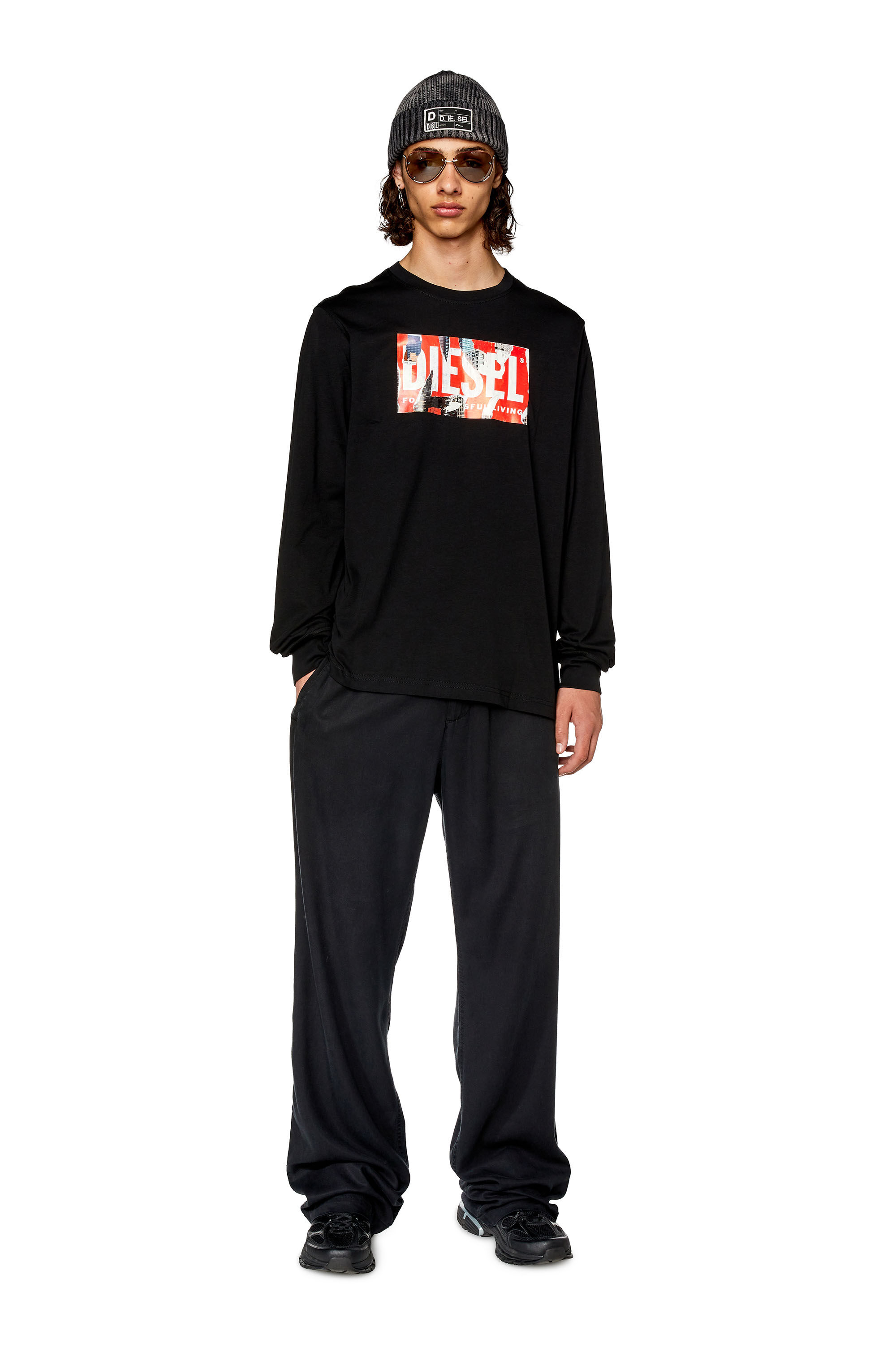 Diesel - T-JUST-LS-L6, Black - Image 1