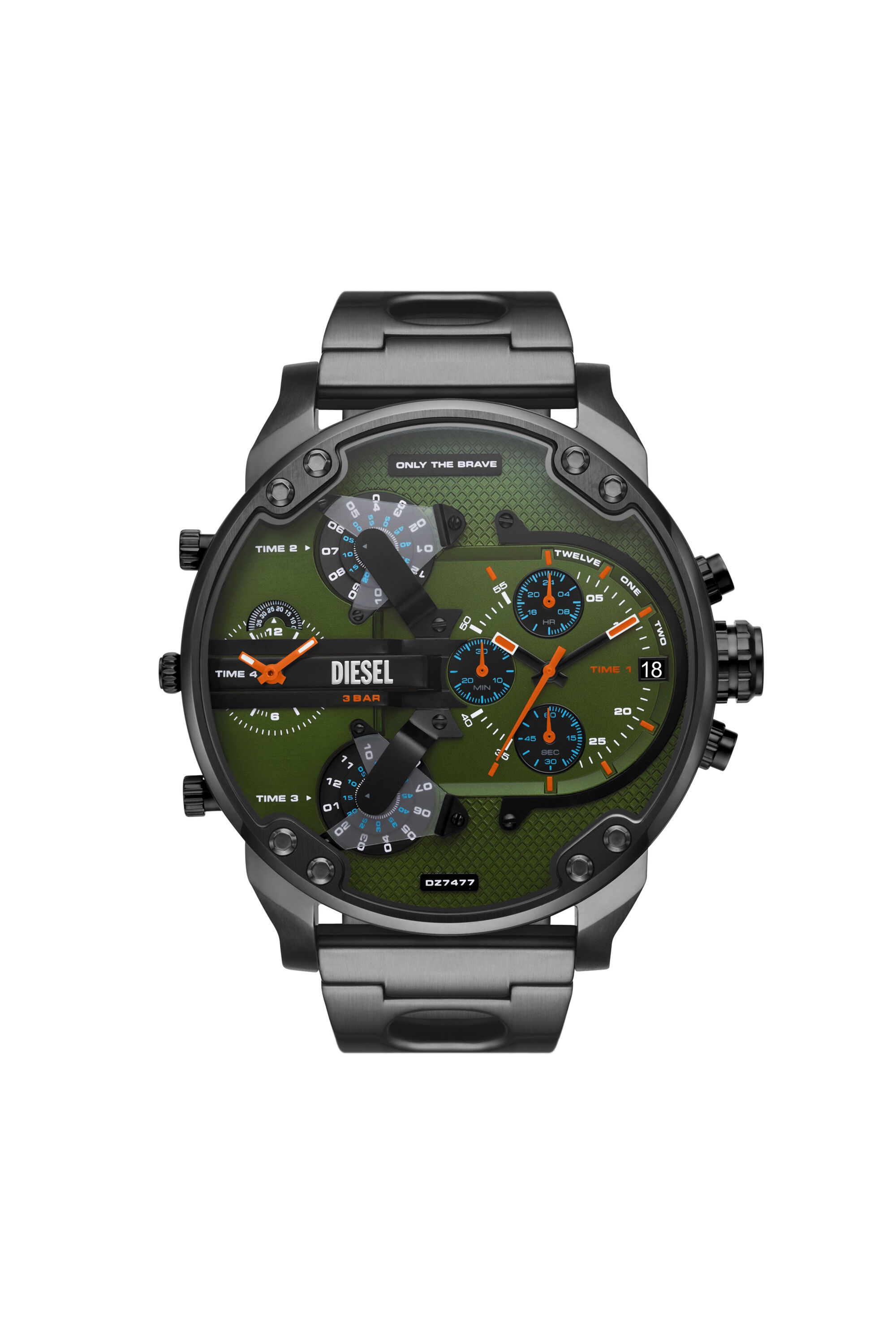 Diesel - DZ7477, Herren Mr. Daddy Chronograph Edelstahl in Schwarz - 1