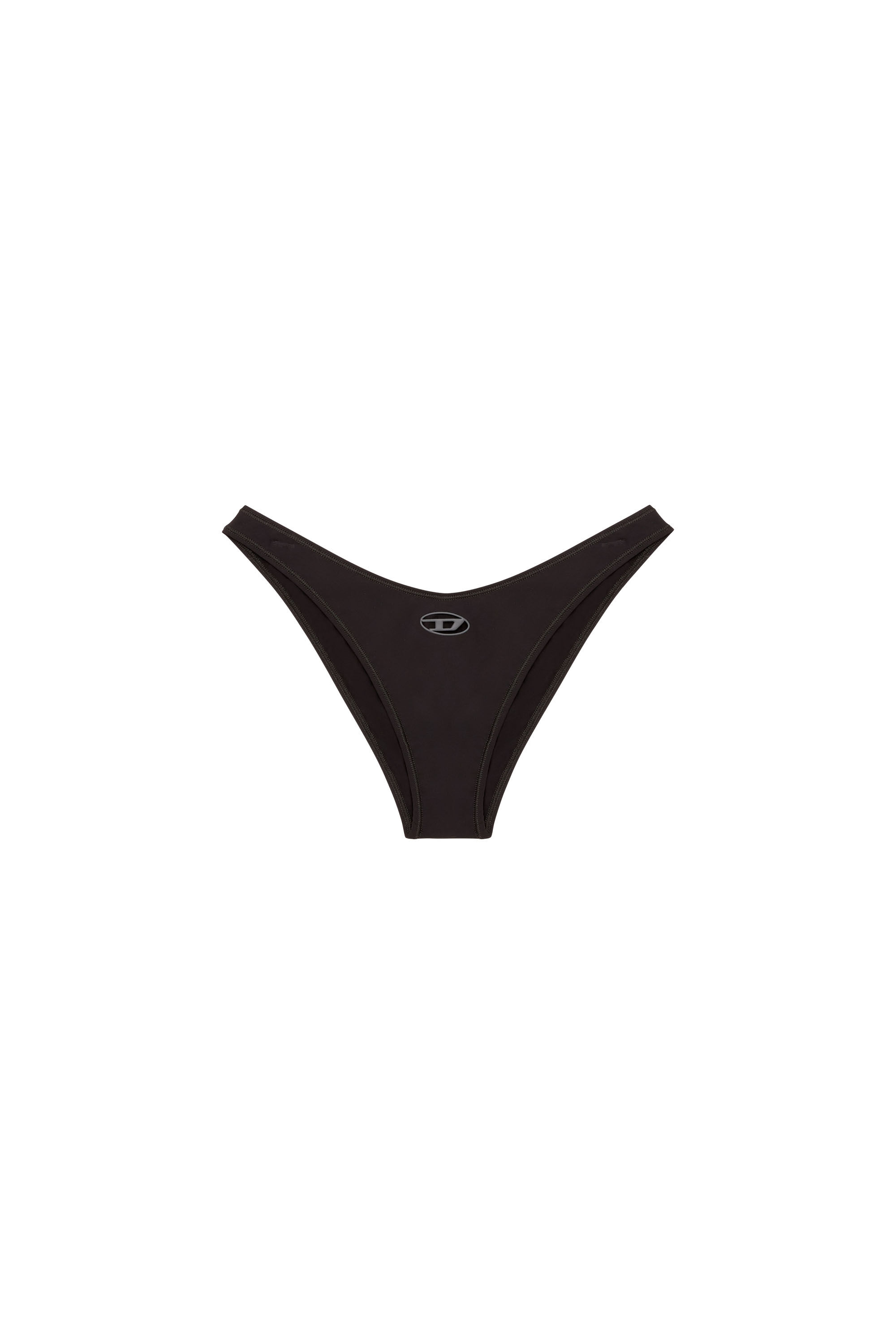 Diesel - PUNCHY-UTLT, Damen Mikrofaser-Slip mit ausgeschnittenem Logo in Schwarz - 2