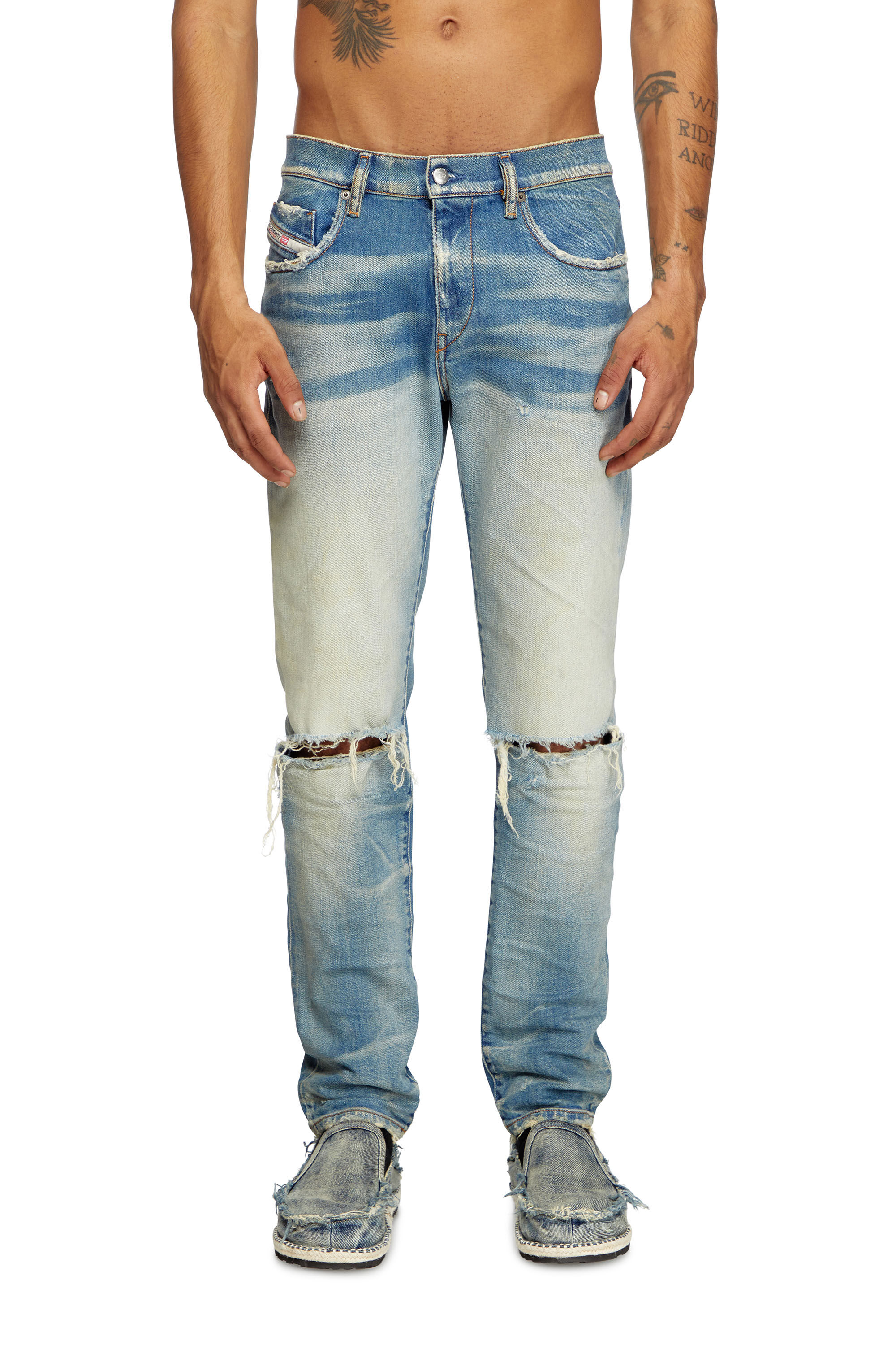 Diesel - Herren Slim Jeans 2019 D-Strukt 09L28, Mittelblau - 3
