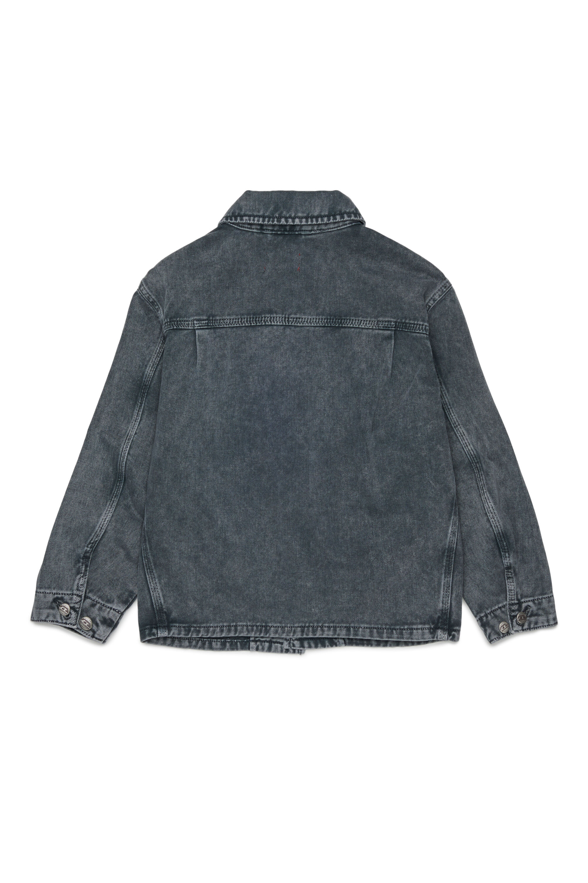 Diesel - JSTACK, Herren Arbeitshemdjacke im Workwear-Stil in Dunkelgrau - 2