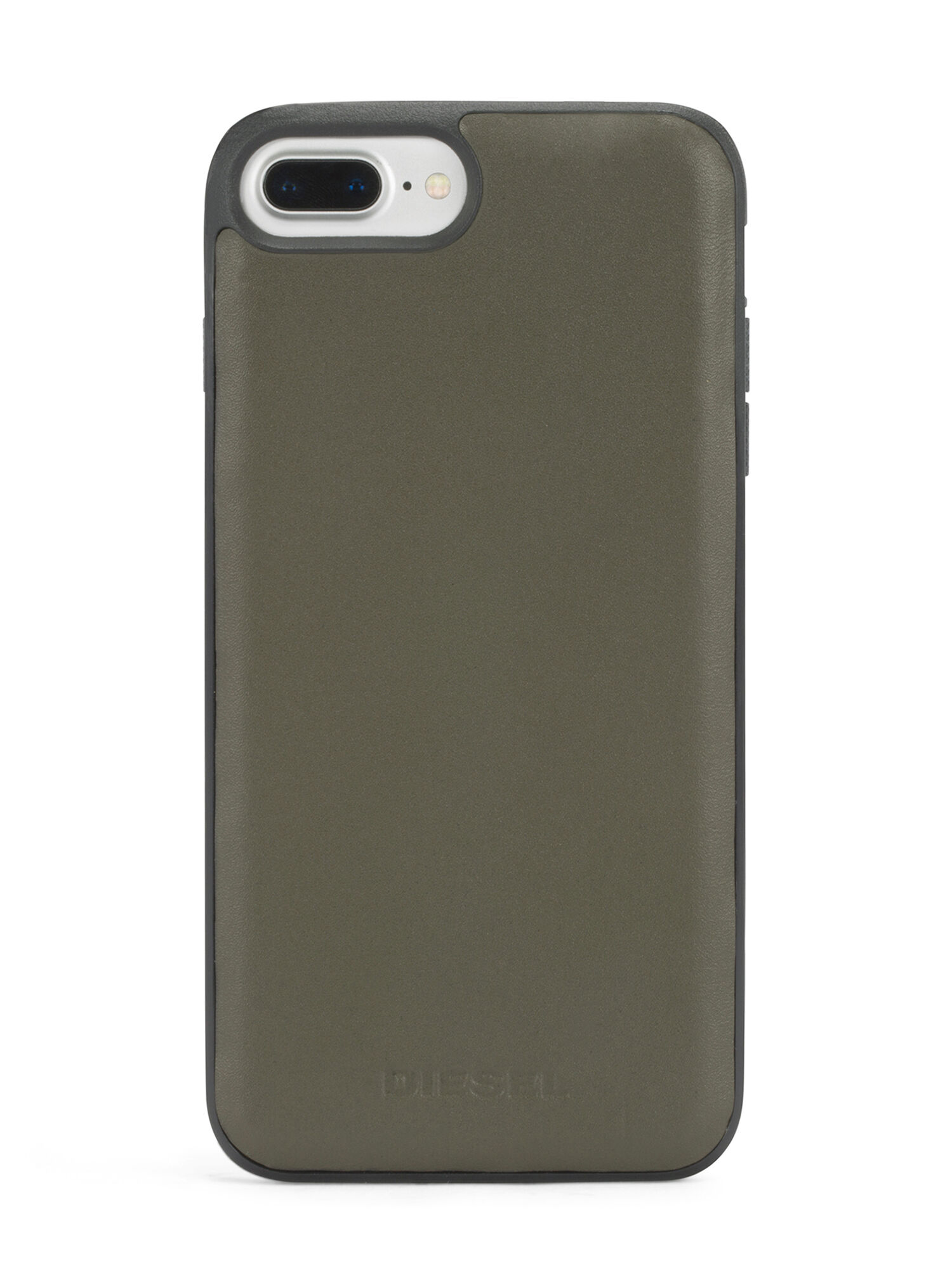Diesel - OLIVE GREEN LEATHER IPHONE 8/7/6s/6 CASE, Unisex Schutzhülle aus grünem Leder, iPhone 8/7/6s/6 in Olivgrün - 4