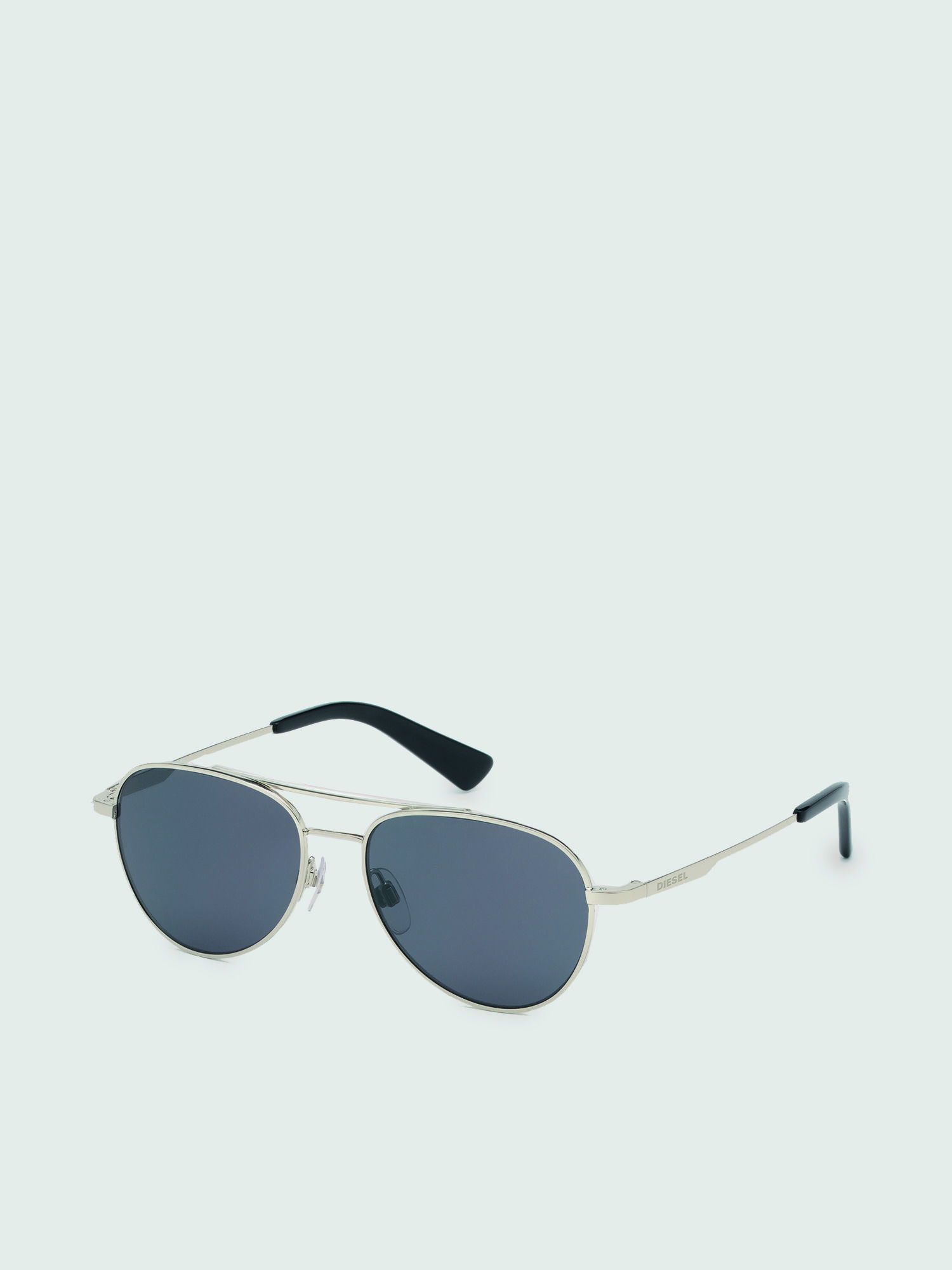 Diesel - DL0291, Unisex Sonnenbrille aus Metall mit Pilotform in Silber/Schwarz - 2