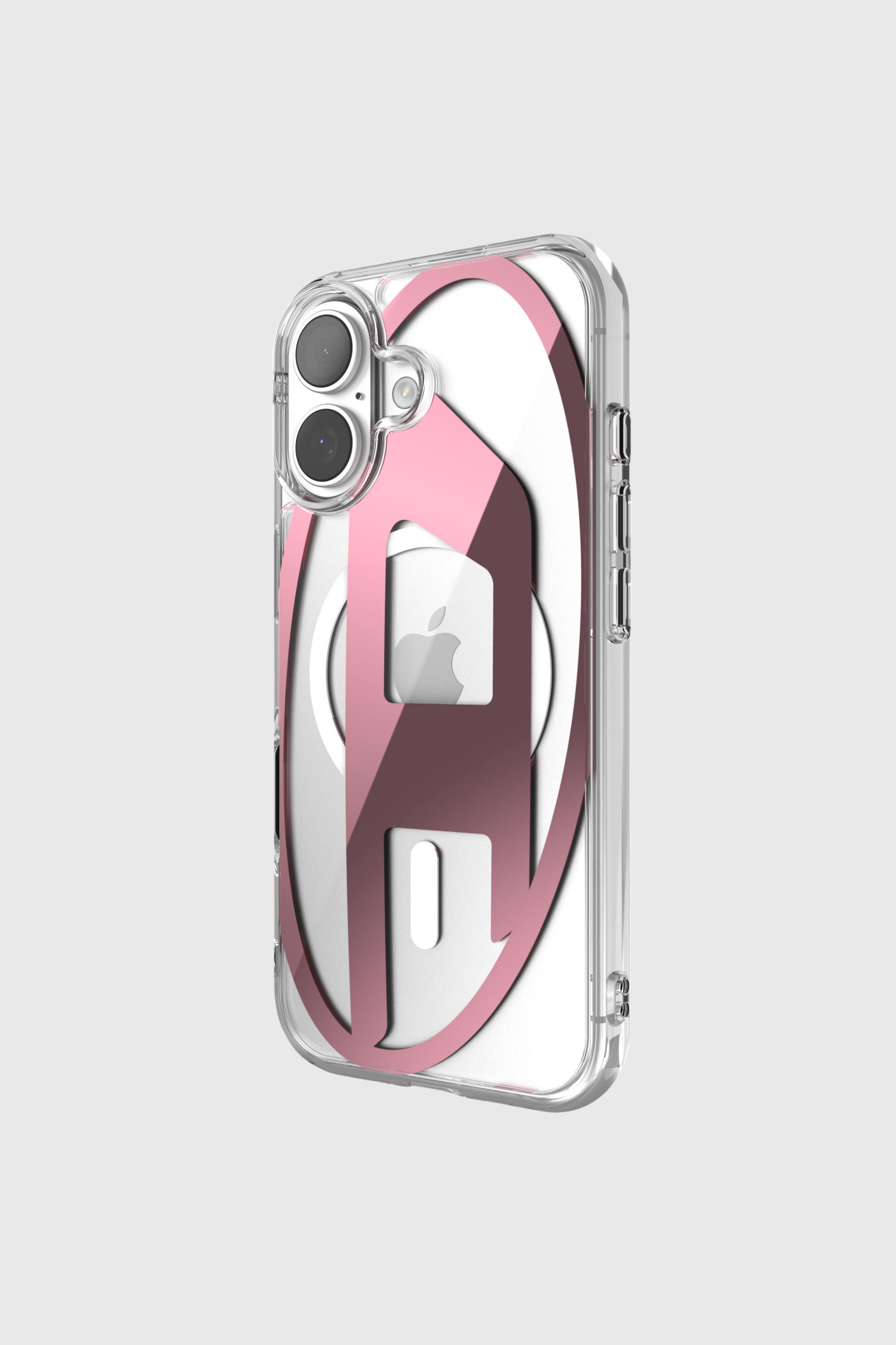 Diesel - 60419 AOP CASE, Unisex Oval D Metallic-H&uuml;lle mit Magsafe f&uuml;r iPhone 17 in Rosa - 3