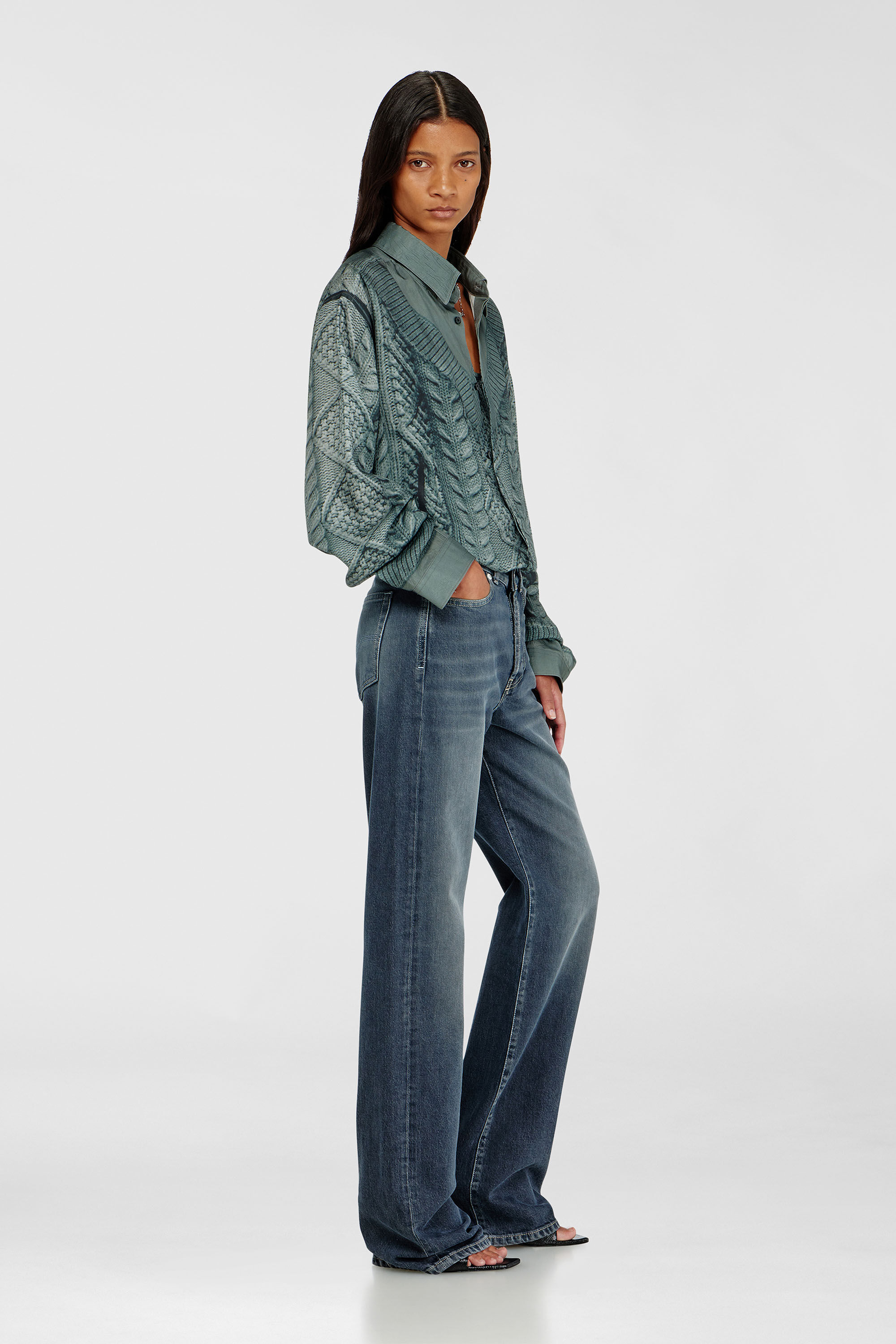 Diesel - Damen Regular Jeans 1971 D-Sent 007EI, Dunkelblau - 2