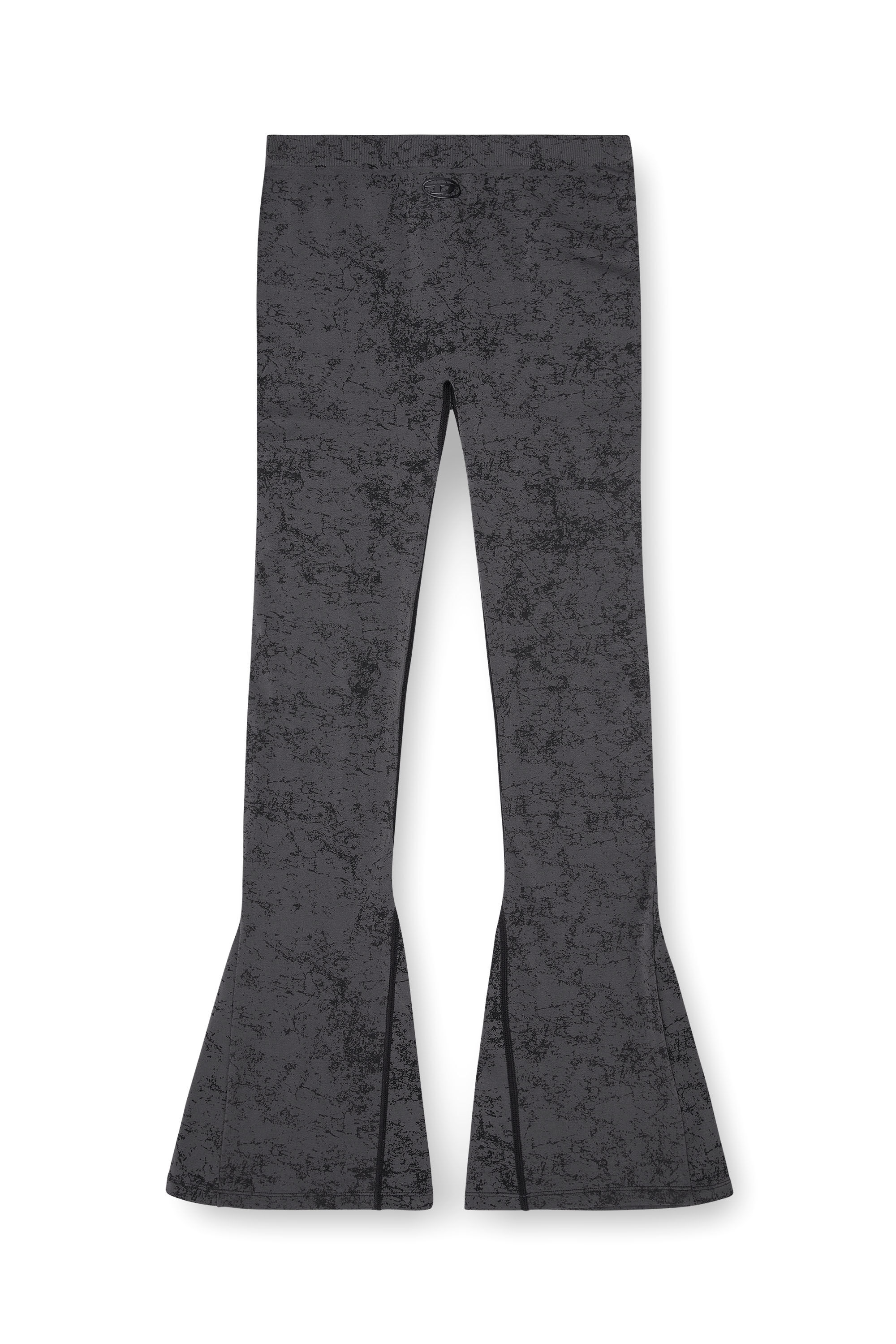 Diesel - CORNELIA-UTLT, Damen Fared leggings mit Utility-Print in Dunkelgrau - 2