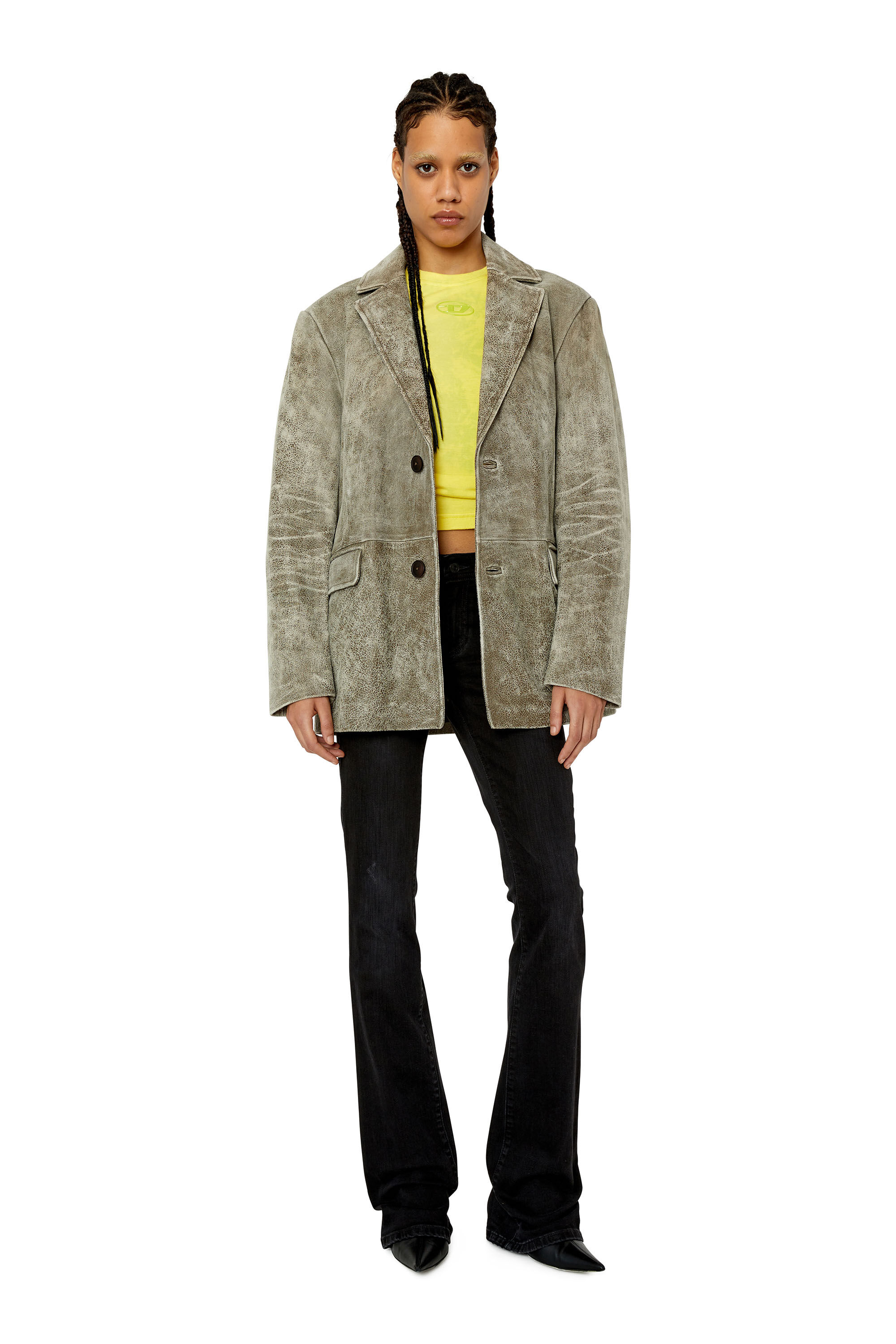 Diesel - 1969 D-Ebbey 0TFAS Bootcut and Flare Jeans, Schwarz/Dunkelgrau - Image 1