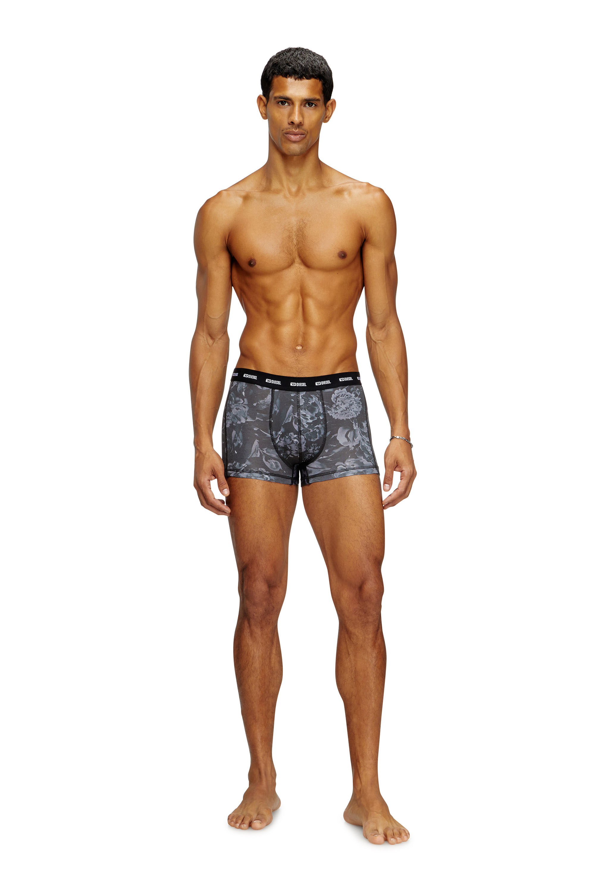 Diesel - DAMIEN-UTLT, Herren Retropants mit floralem Print in Grau - 3