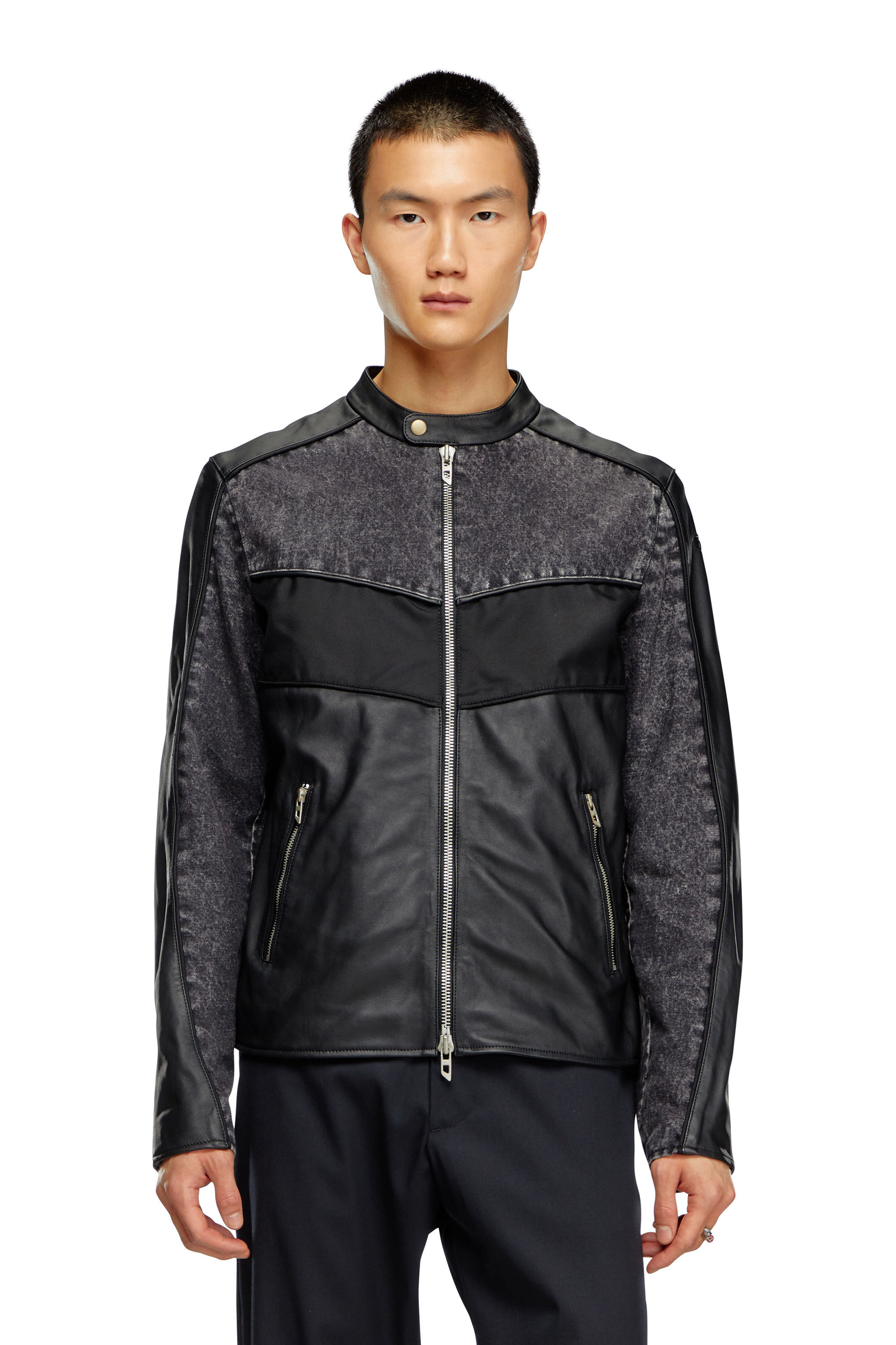 Diesel denim biker jacket outlet