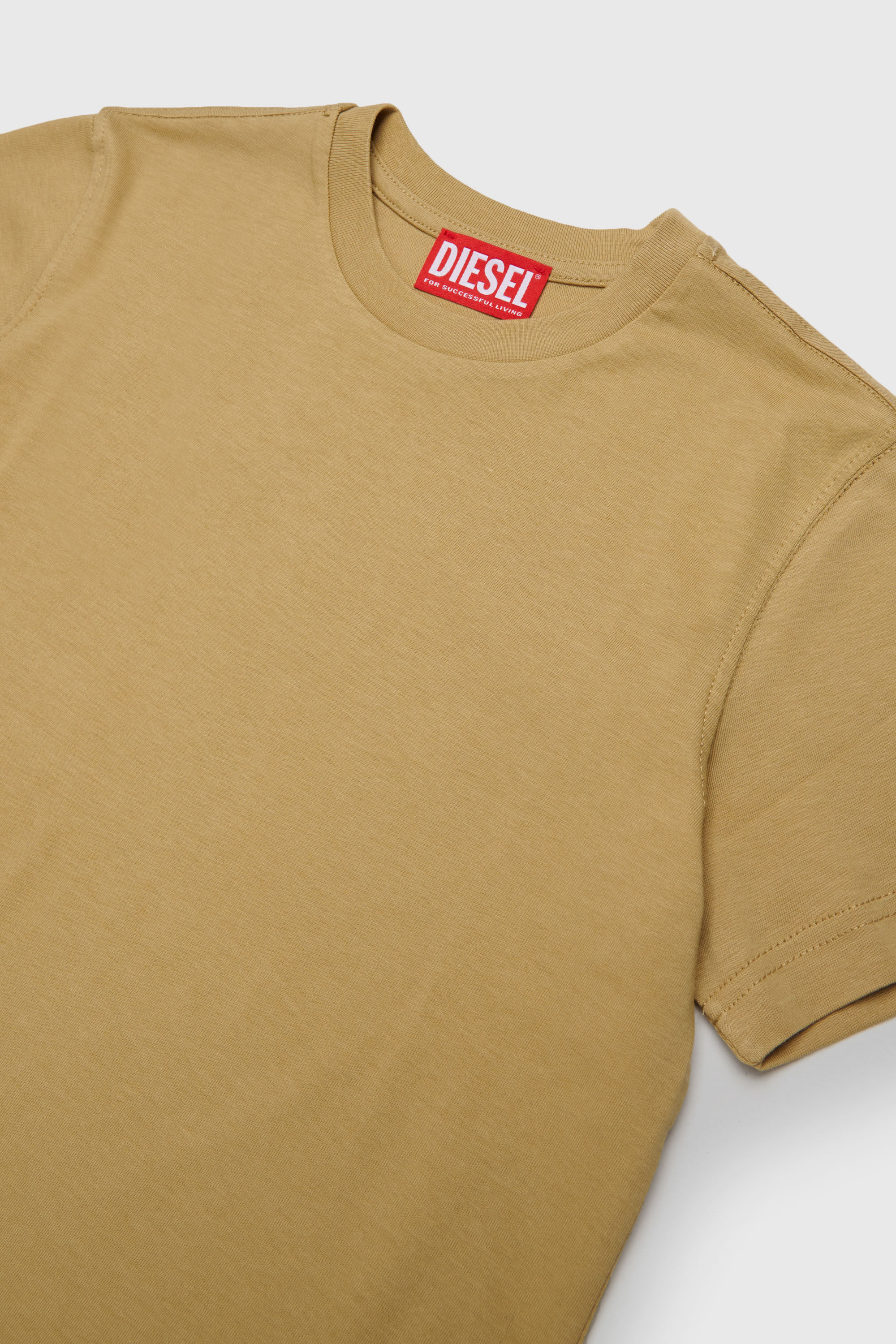 Diesel - TPRES, Herren T-Shirt mit abgeschnittenem Logo in Braun - 3