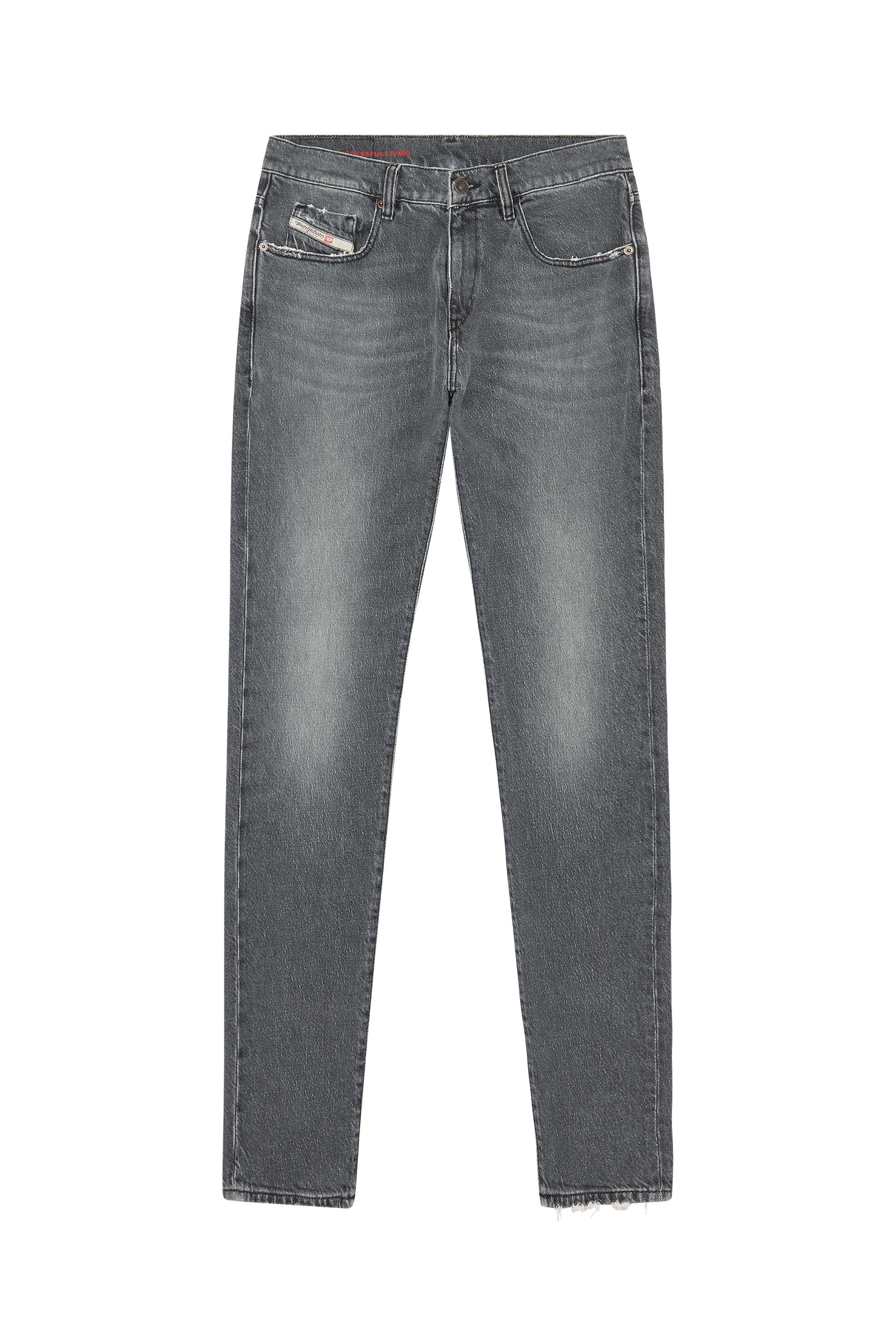 Diesel - Slim Jeans 2019 D-Strukt 09E75, Schwarz/Dunkelgrau - Image 2