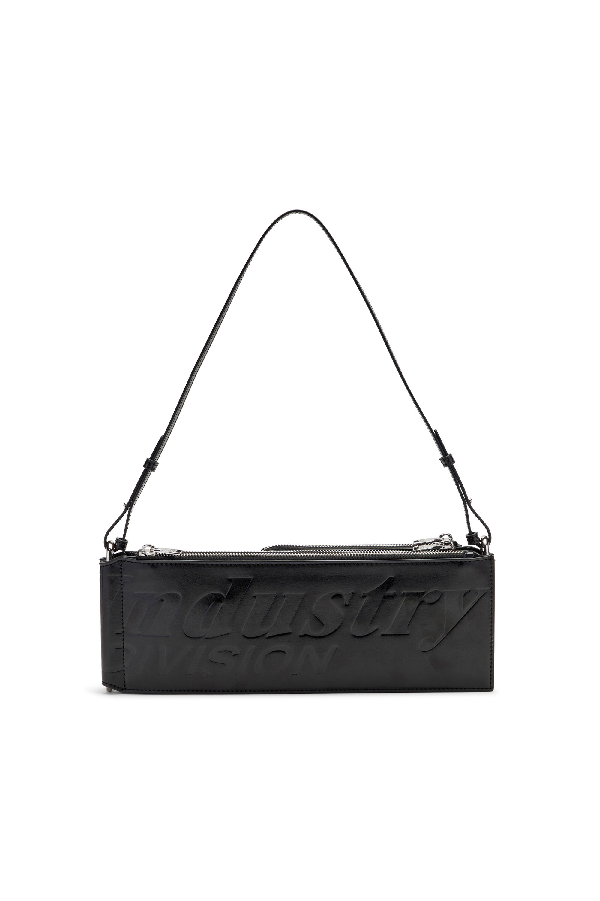 Diesel - FLAG-D SHOULDER BAG X, Unisex Flag-D-Modular Schultertasche mit gepr&auml;gtem Logo in Schwarz - 2