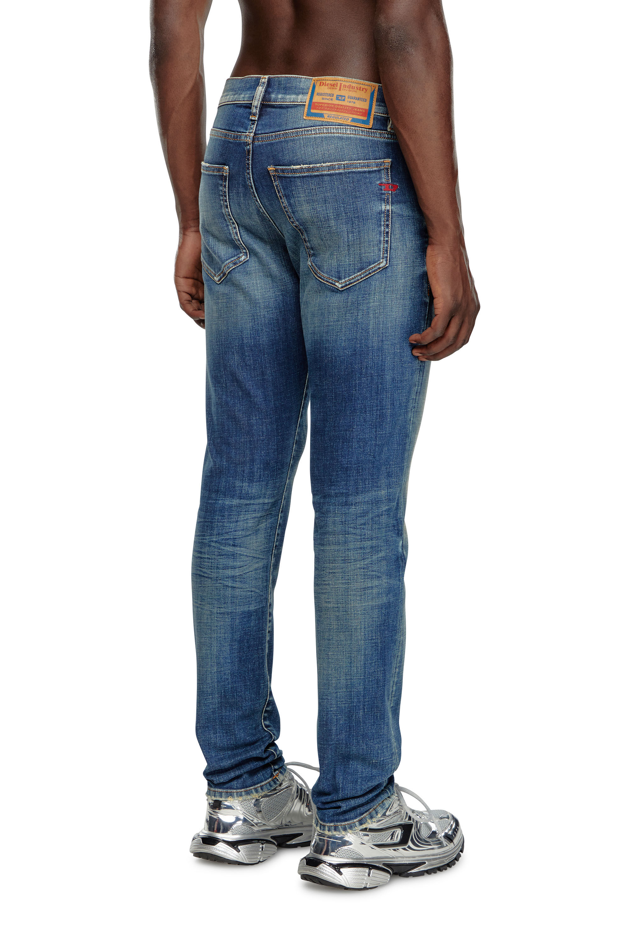 Diesel - Man Slim Jeans 2019 D-Strukt 09J50, Medium blue - Image 4