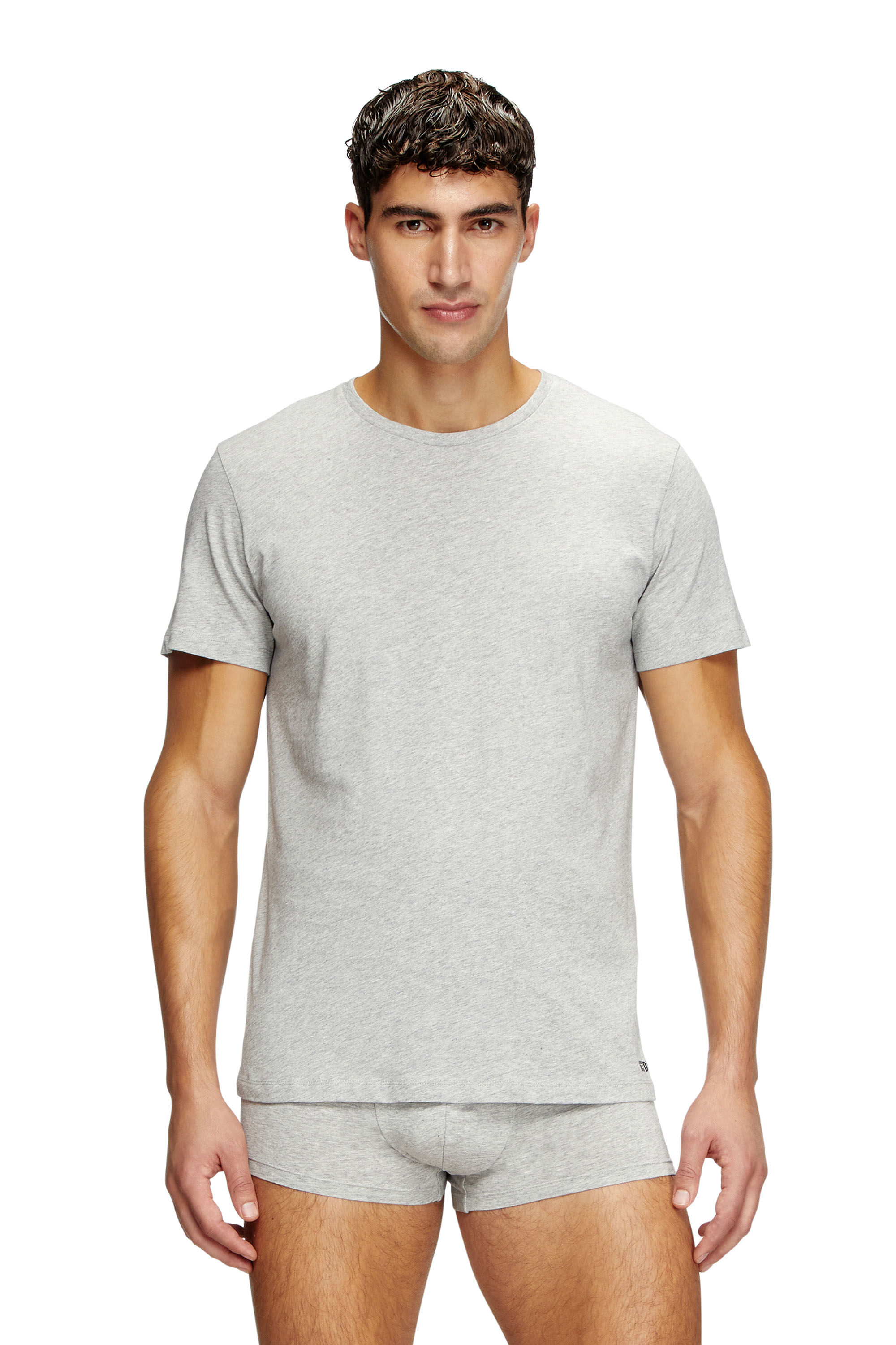 Diesel - RANDAL-D-BOX-3PACK, Herren T-Shirts im Dreierpack in Grau/Schwarz - 3