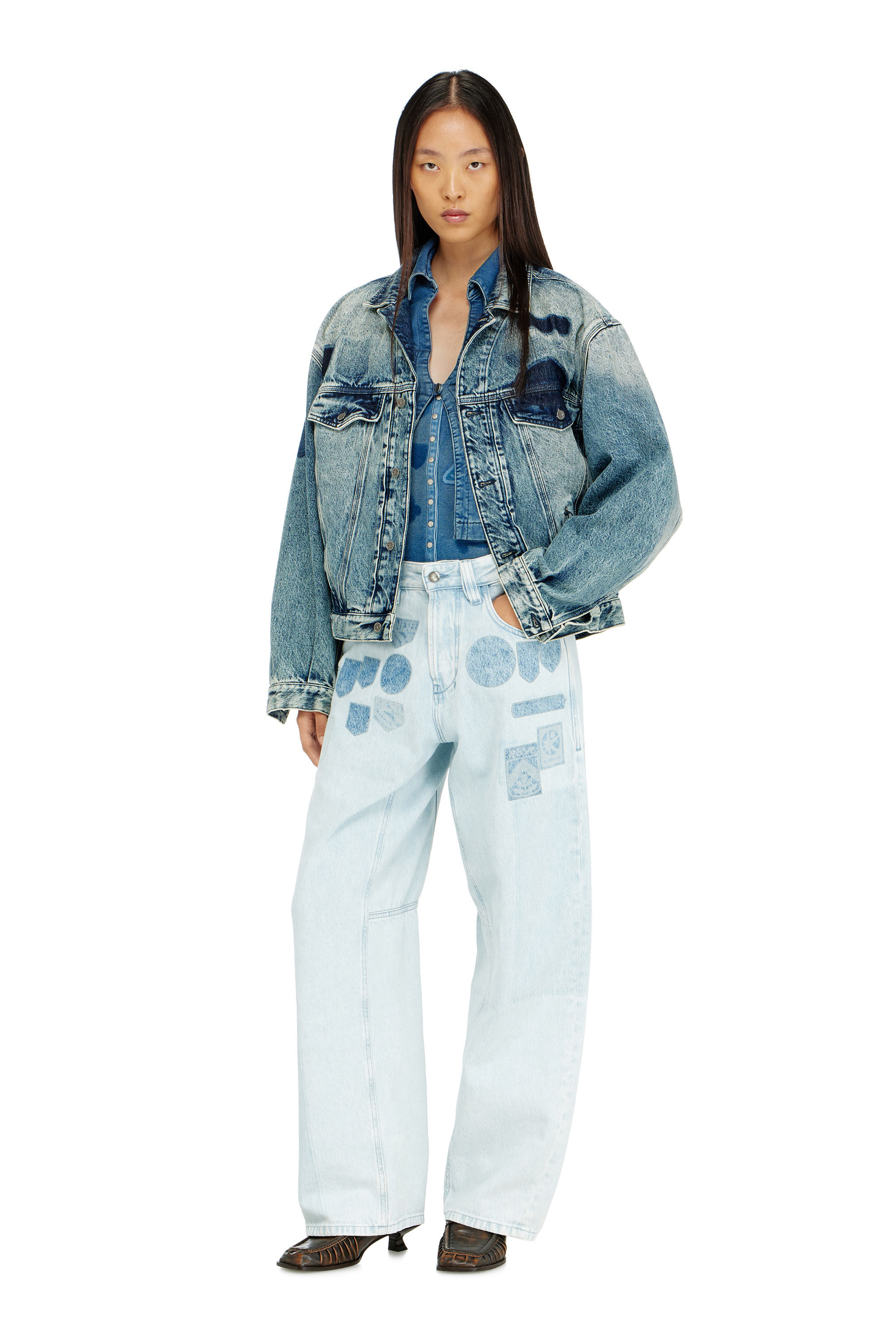 Diesel - Unisex Relaxed Jeans 1997 D-Enim-M 0IFBQ, Hellblau - 2