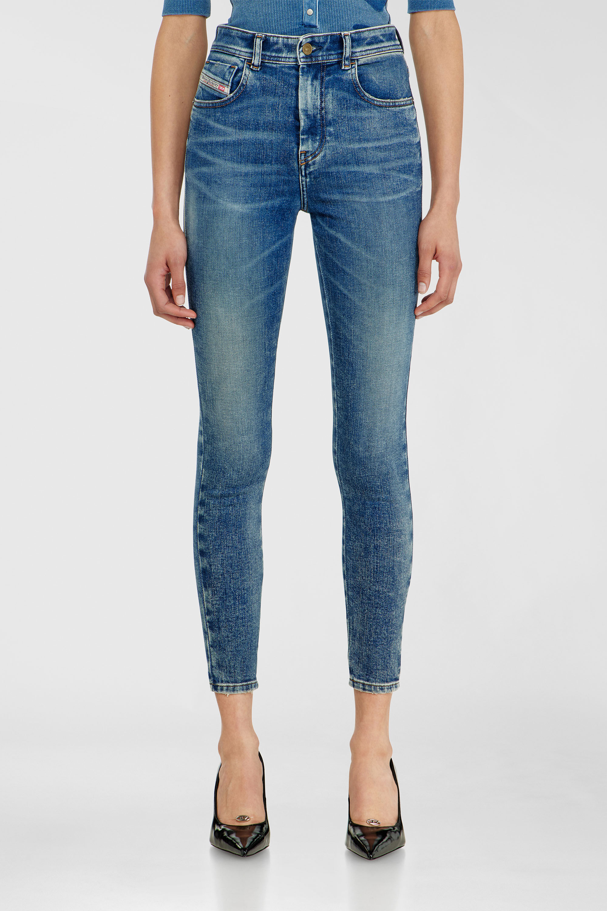 Diesel - Damen Skinny Jeans 1984 Slandy-High 09P72, Mittelblau - 4