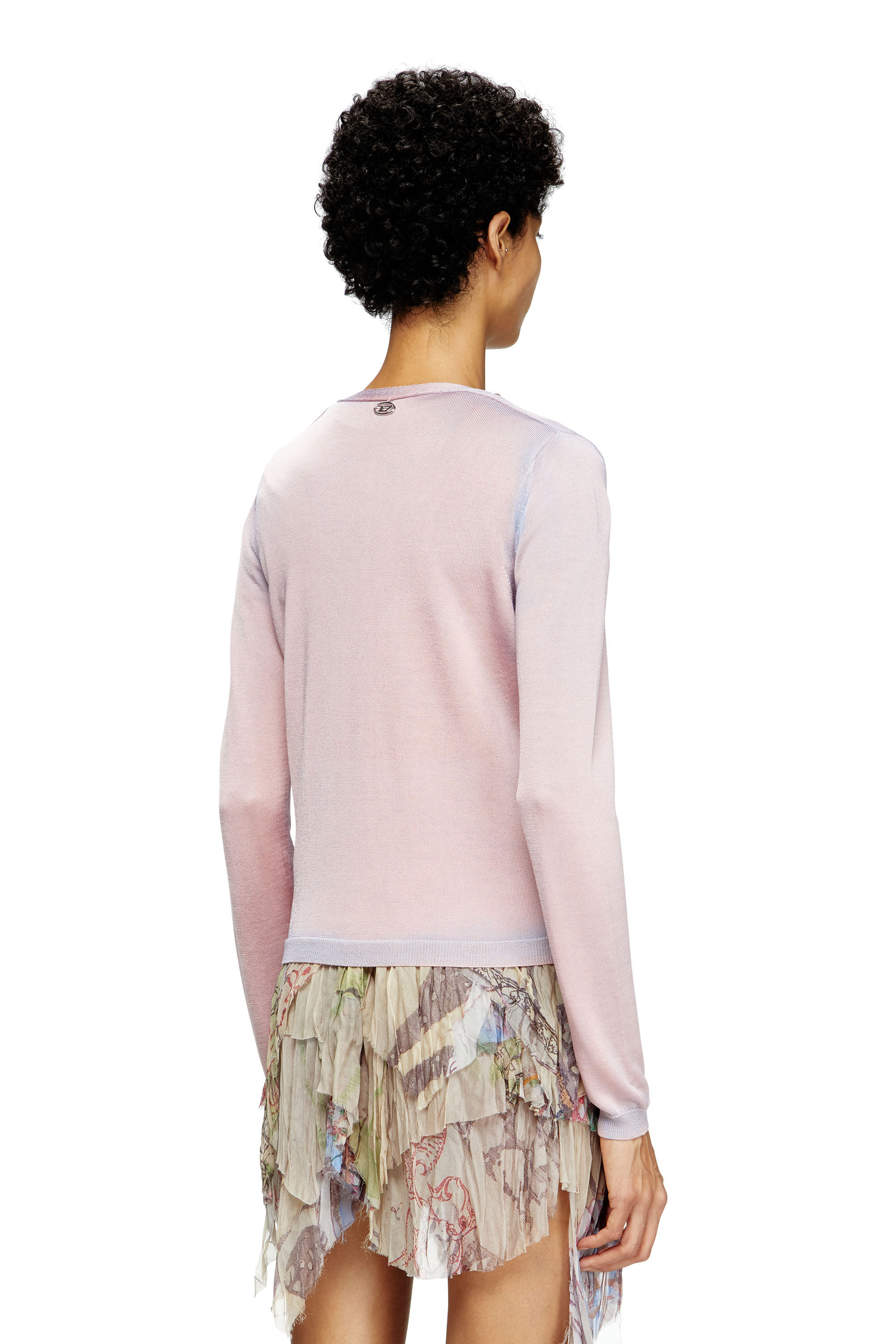 Diesel - M-VITTA, Damen Dégradé-Cardigan in Rosa - 4