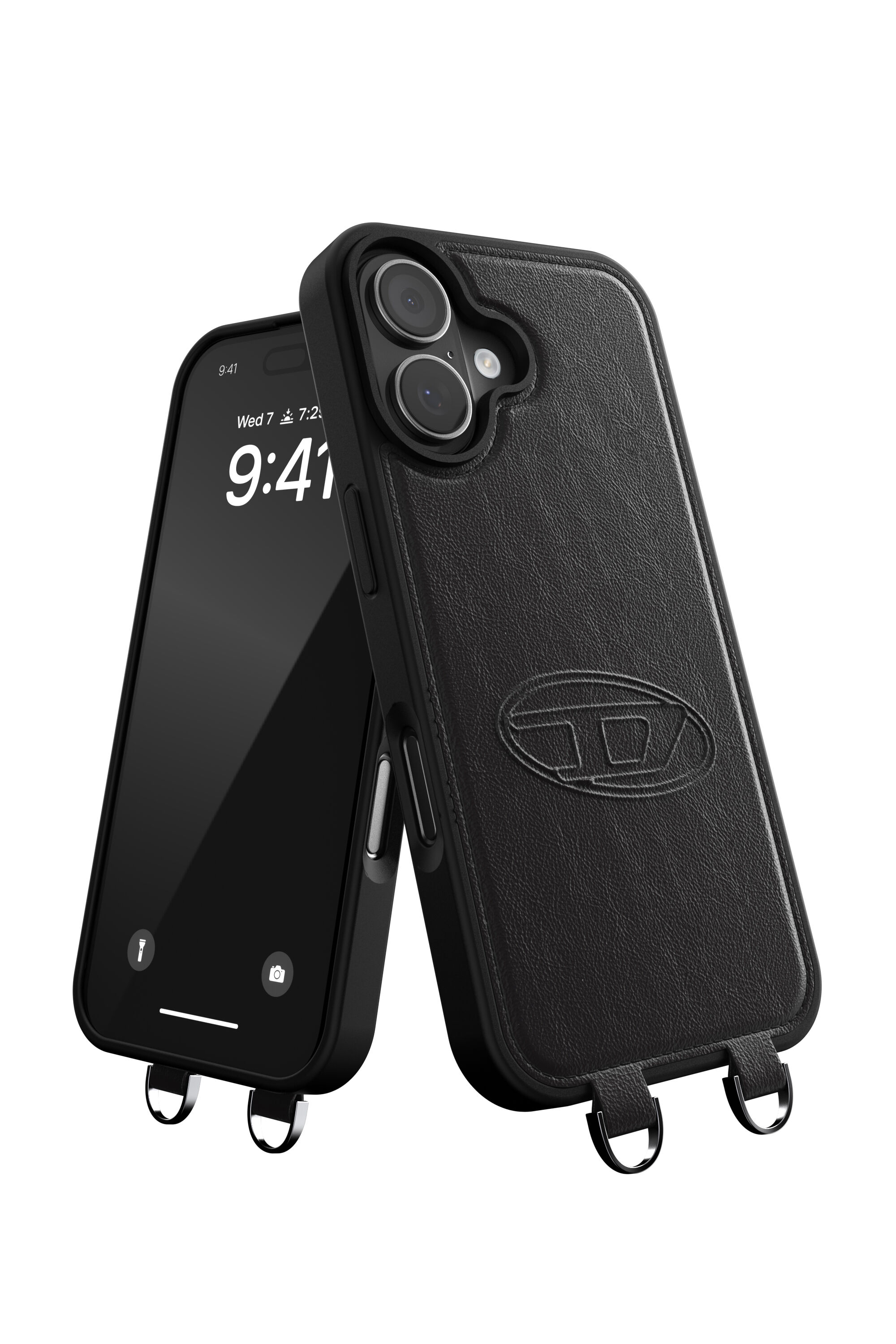 Diesel - 60661 MOULDED CASE, Unisex Oval D H&uuml;lle mit Handschlaufe und MagSafe f&uuml;r iPhone 17 in Schwarz - 4