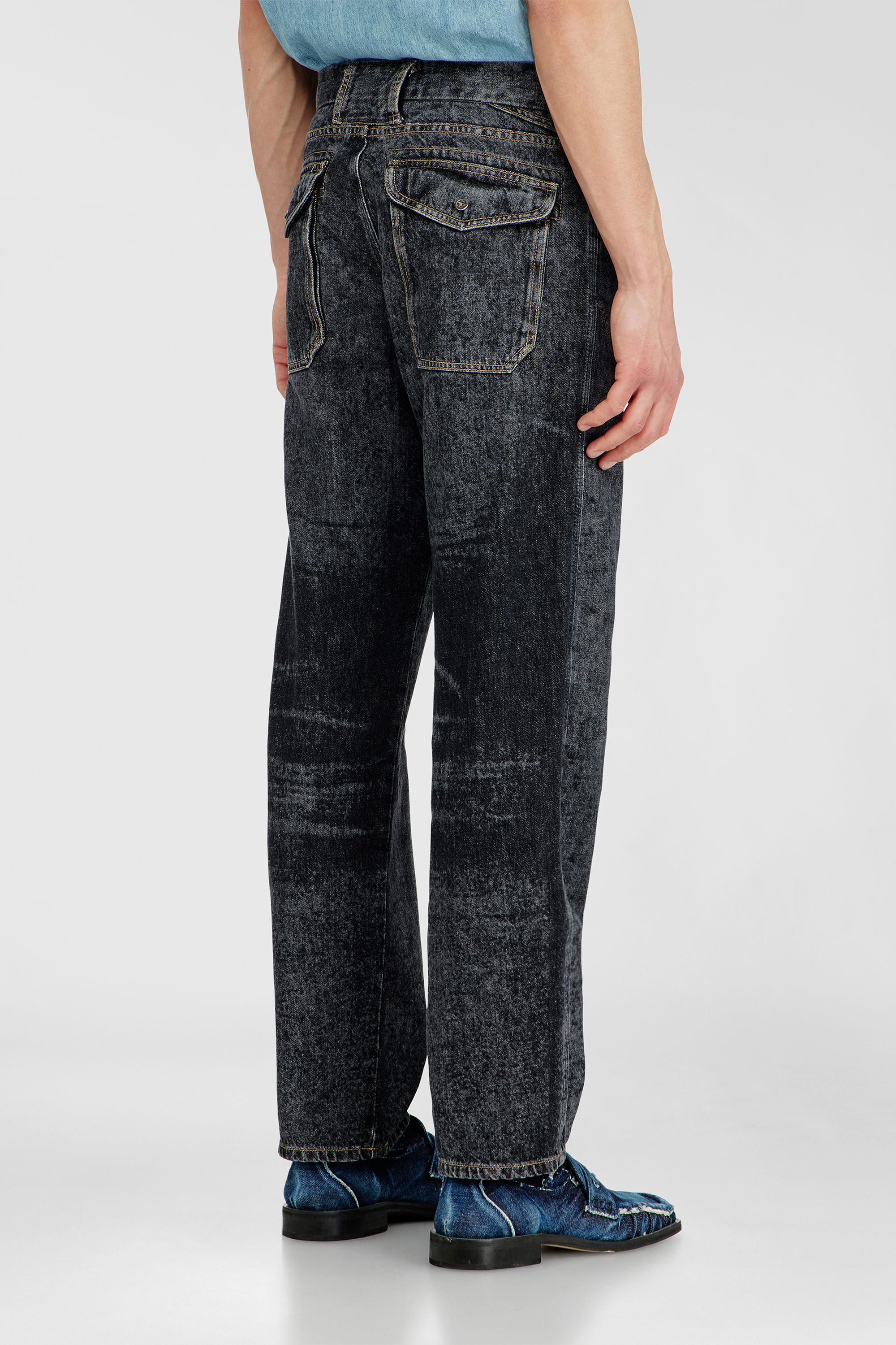 Diesel - Herren Relaxed Jeans D-Marcus 09Q24, Schwarz/Dunkelgrau - 5