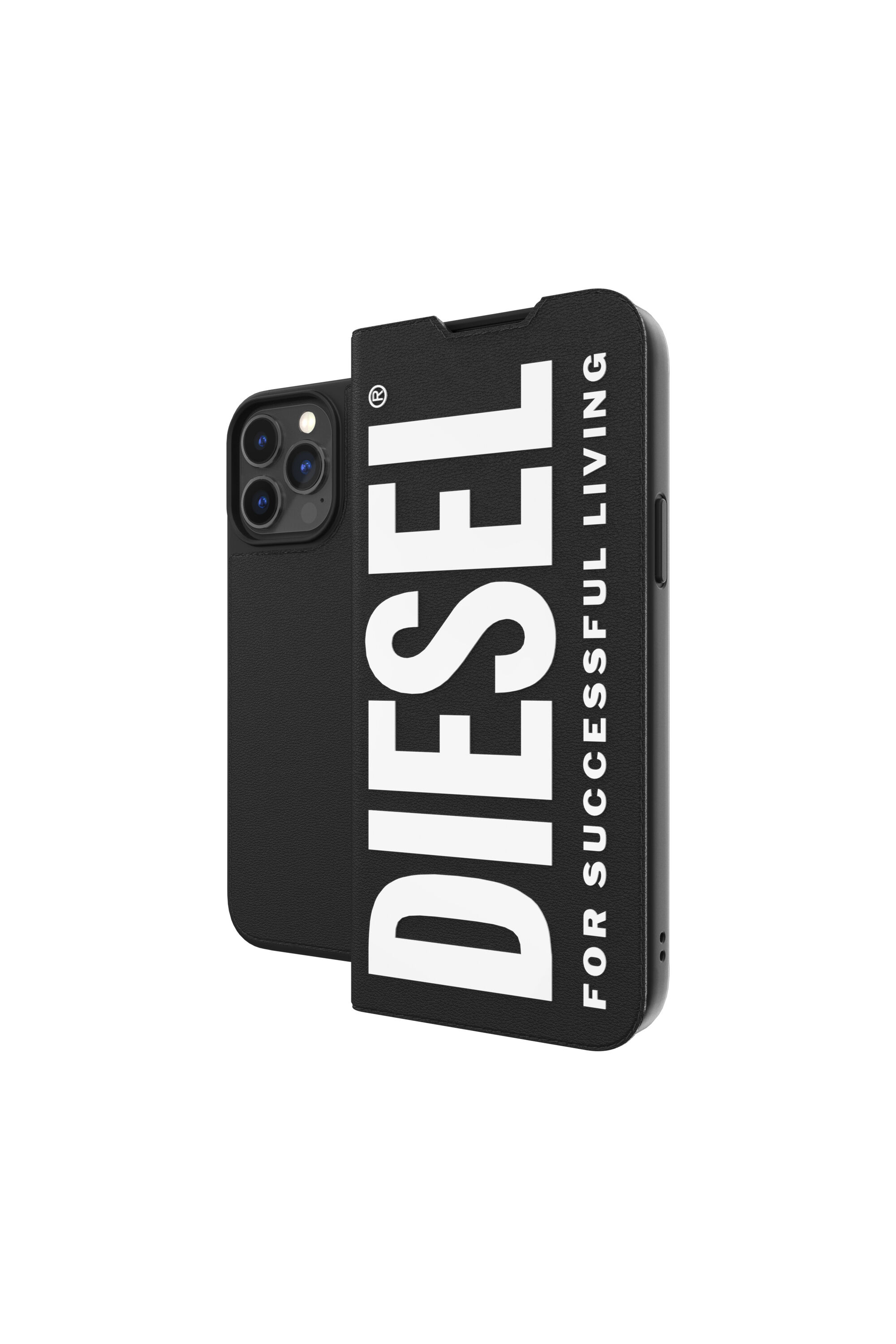 Diesel - 48275 BOOKLET CASE, Unisex Booklet Case für iPhone 13 Pro Max in Schwarz - 1