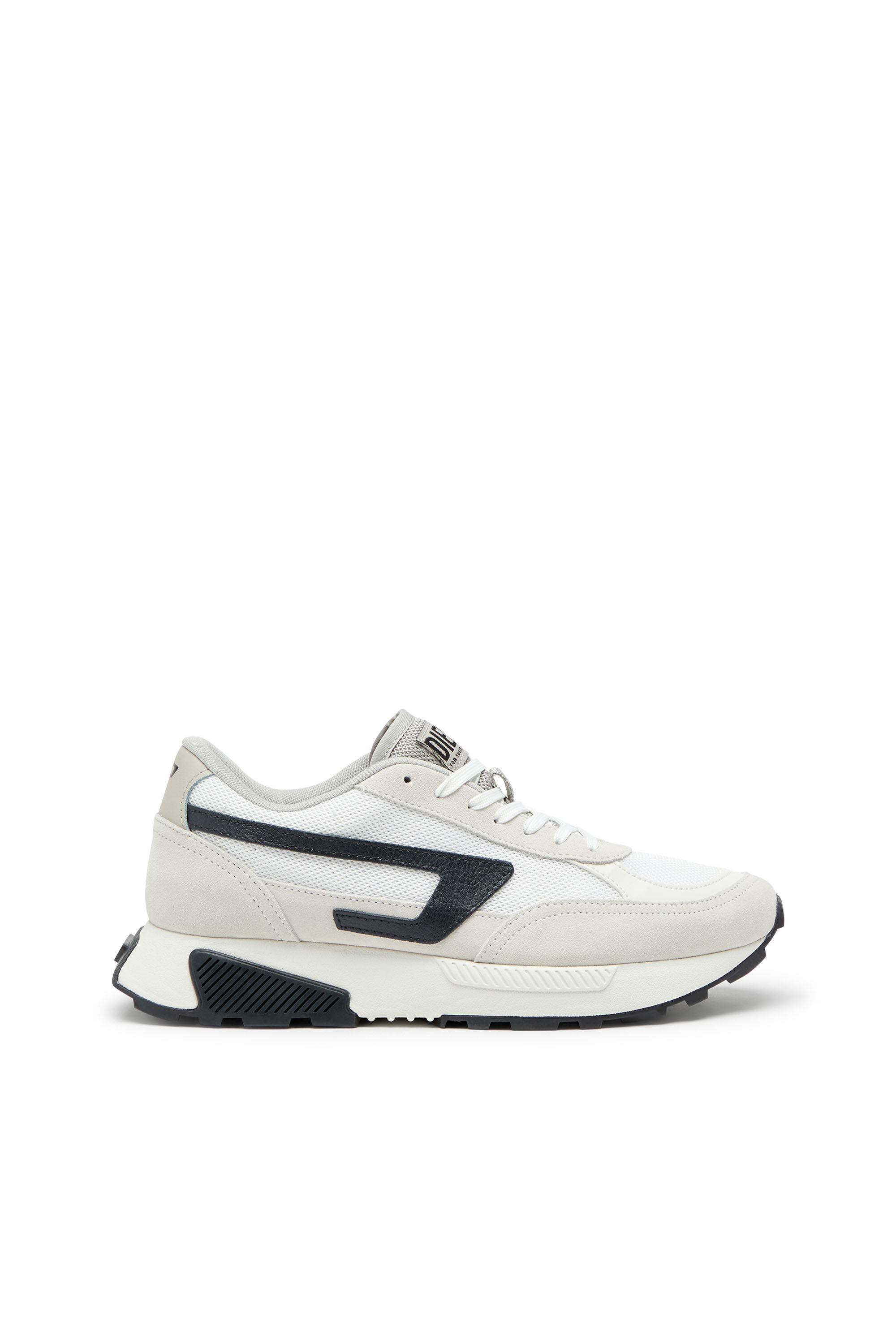 Diesel - S-TYCHE D, Herren S-Tyche D-Low Top-Sneakers aus Mesh, Wildleder und Leder in Weiss/Schwarz - 1