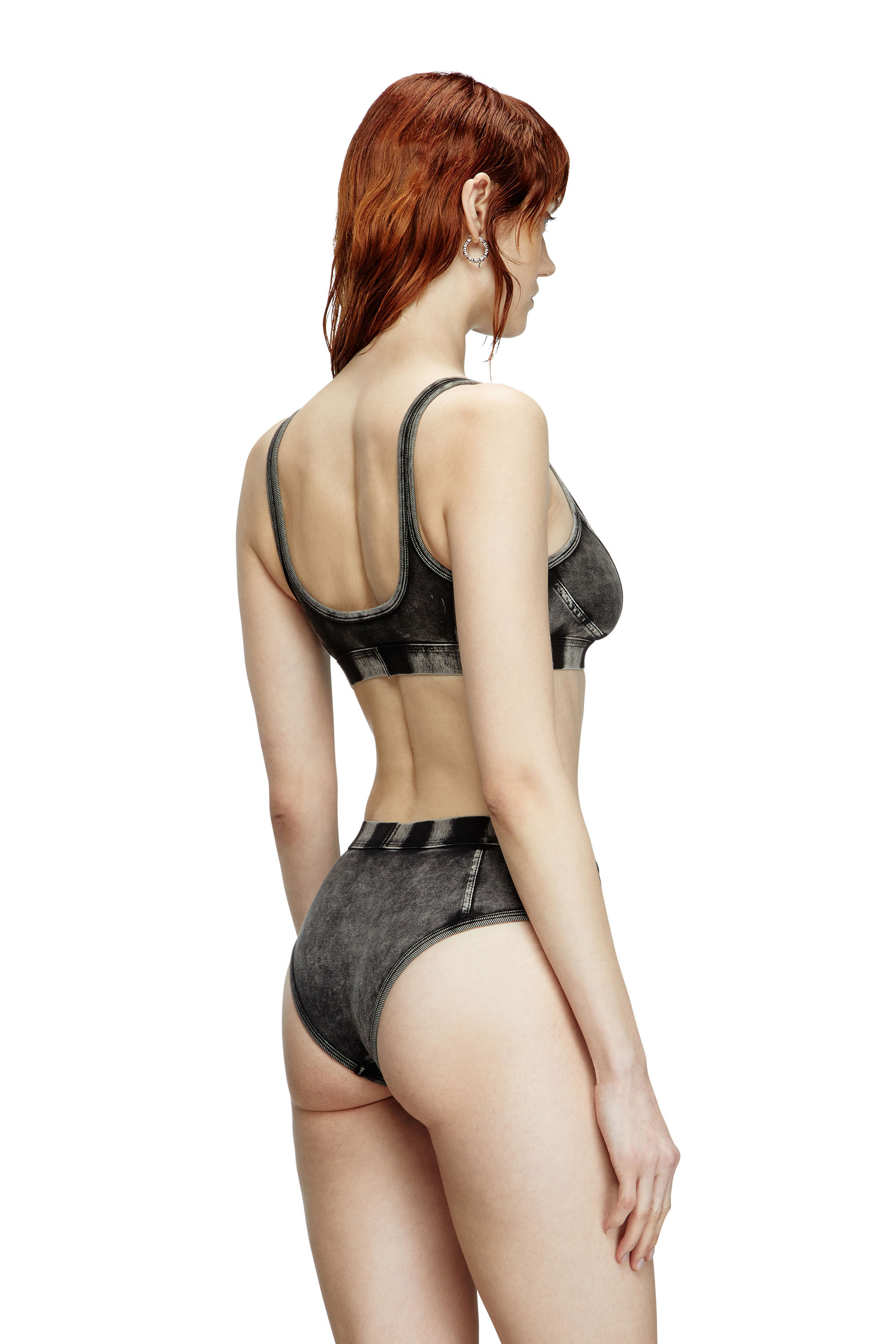 Diesel - HIPSTER-DNM, Damen Hipster Briefs aus Jersey in Denim-Optik in Schwarz - 4