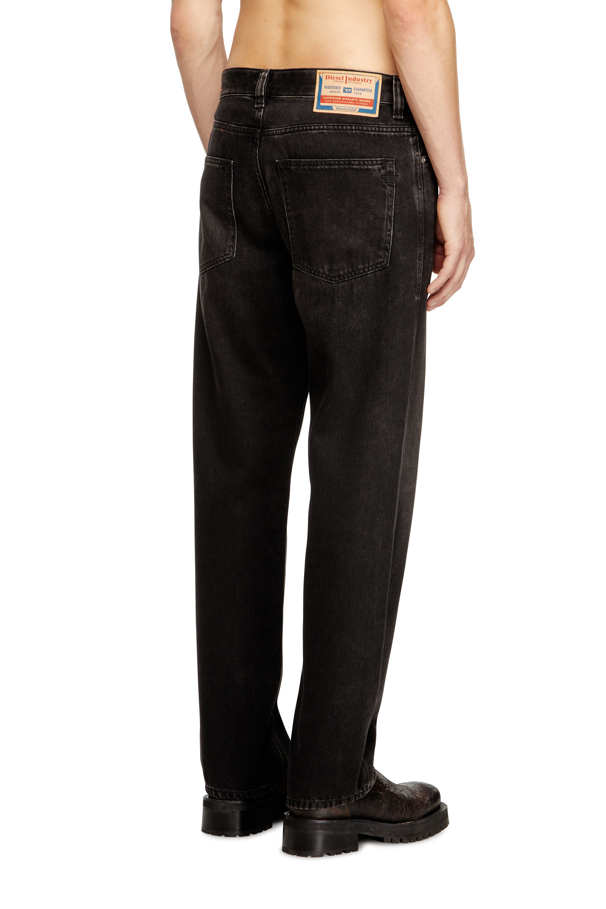 Diesel - Herren Regular Jeans 2024 D-Macs 09J96, Schwarz/Dunkelgrau - 4