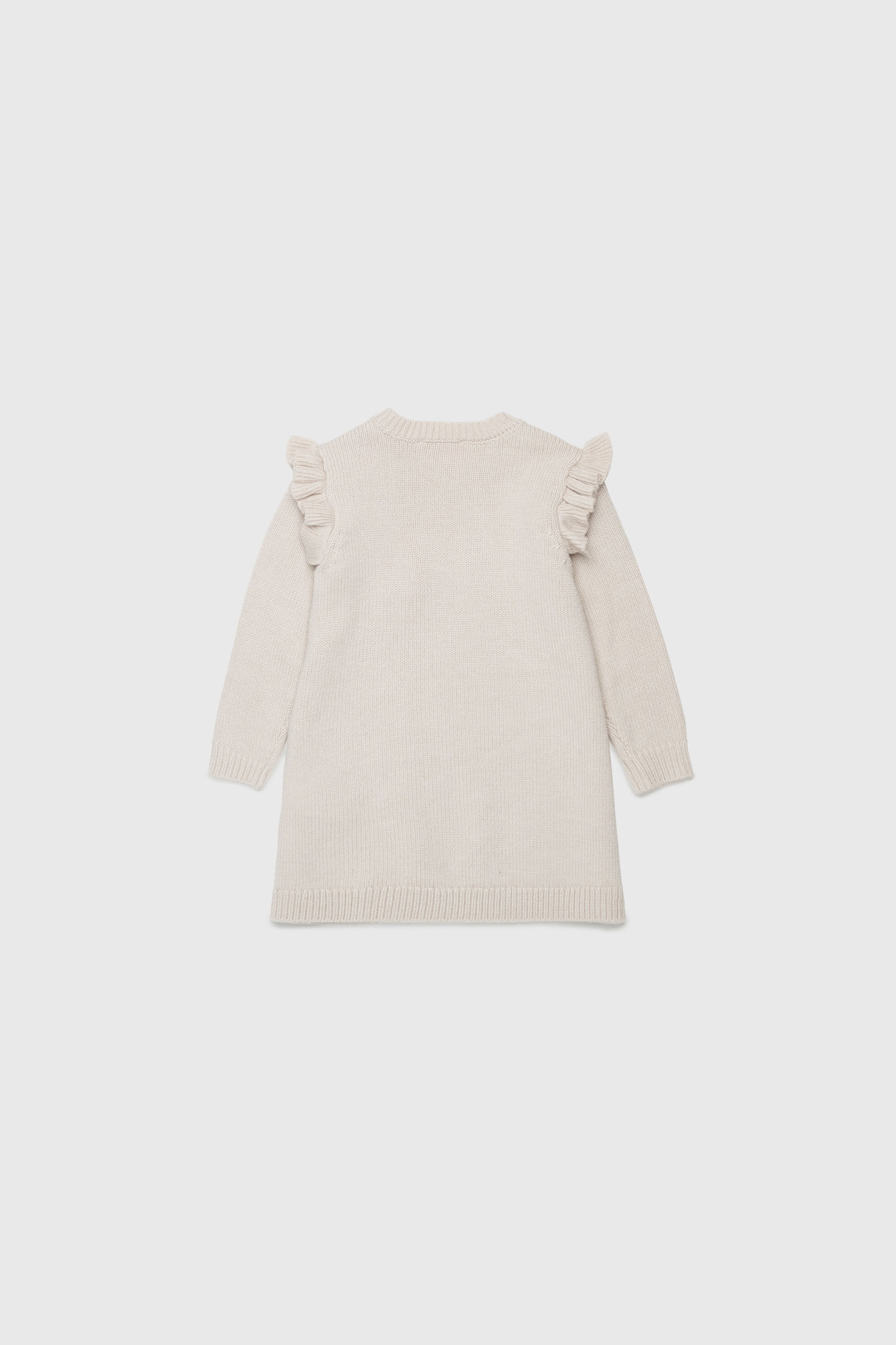 Diesel - DSCALOB, Damen Kaschmir-angereichertes R&uuml;schen-Strickkleid in Wei&szlig; - 2