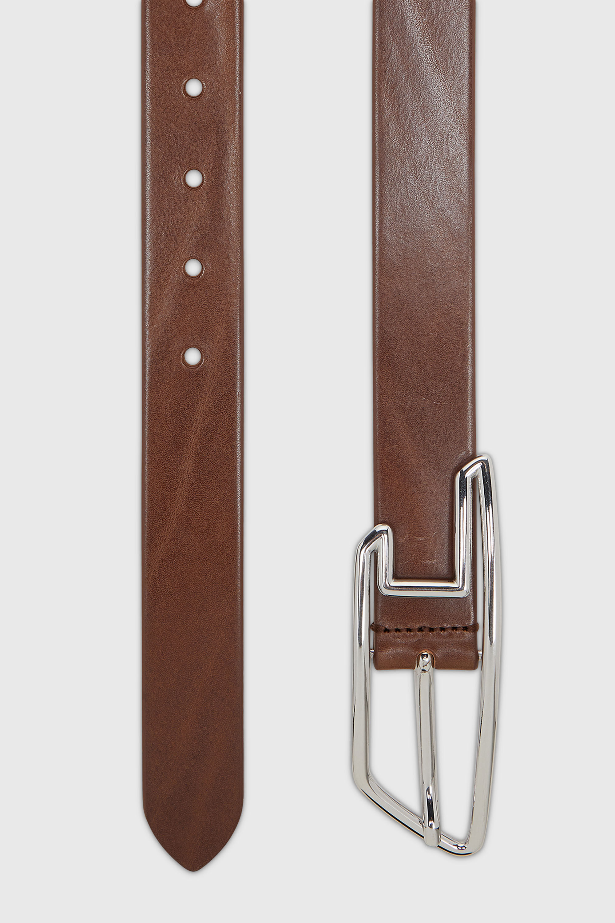 Diesel - B-D LINE W 30, Damen 3 cm G&uuml;rtel aus pull-up Leder in Braun - 2