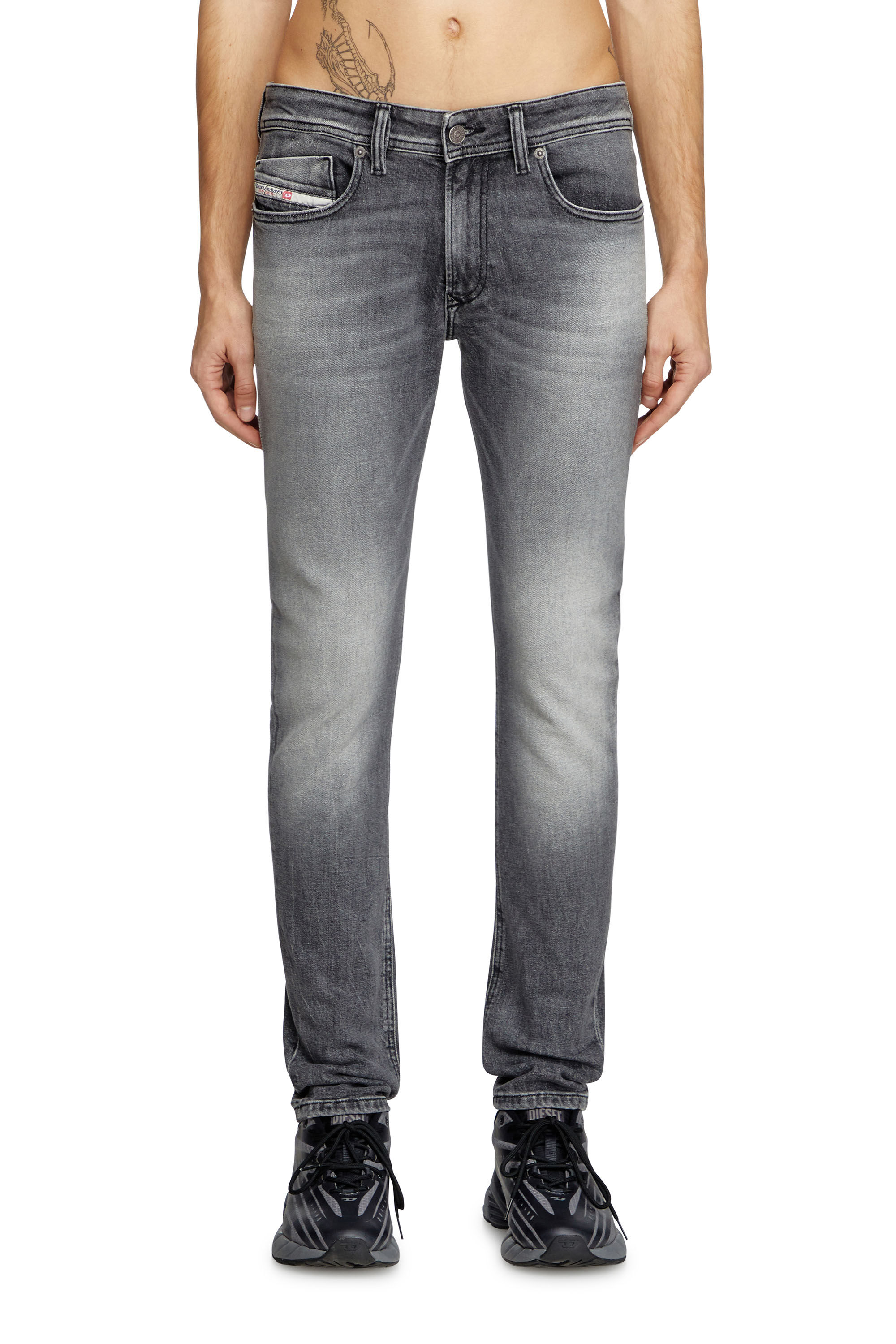 Diesel - Herren Skinny Jeans 1979 Sleenker 0BMBS, Hellgrau - 3