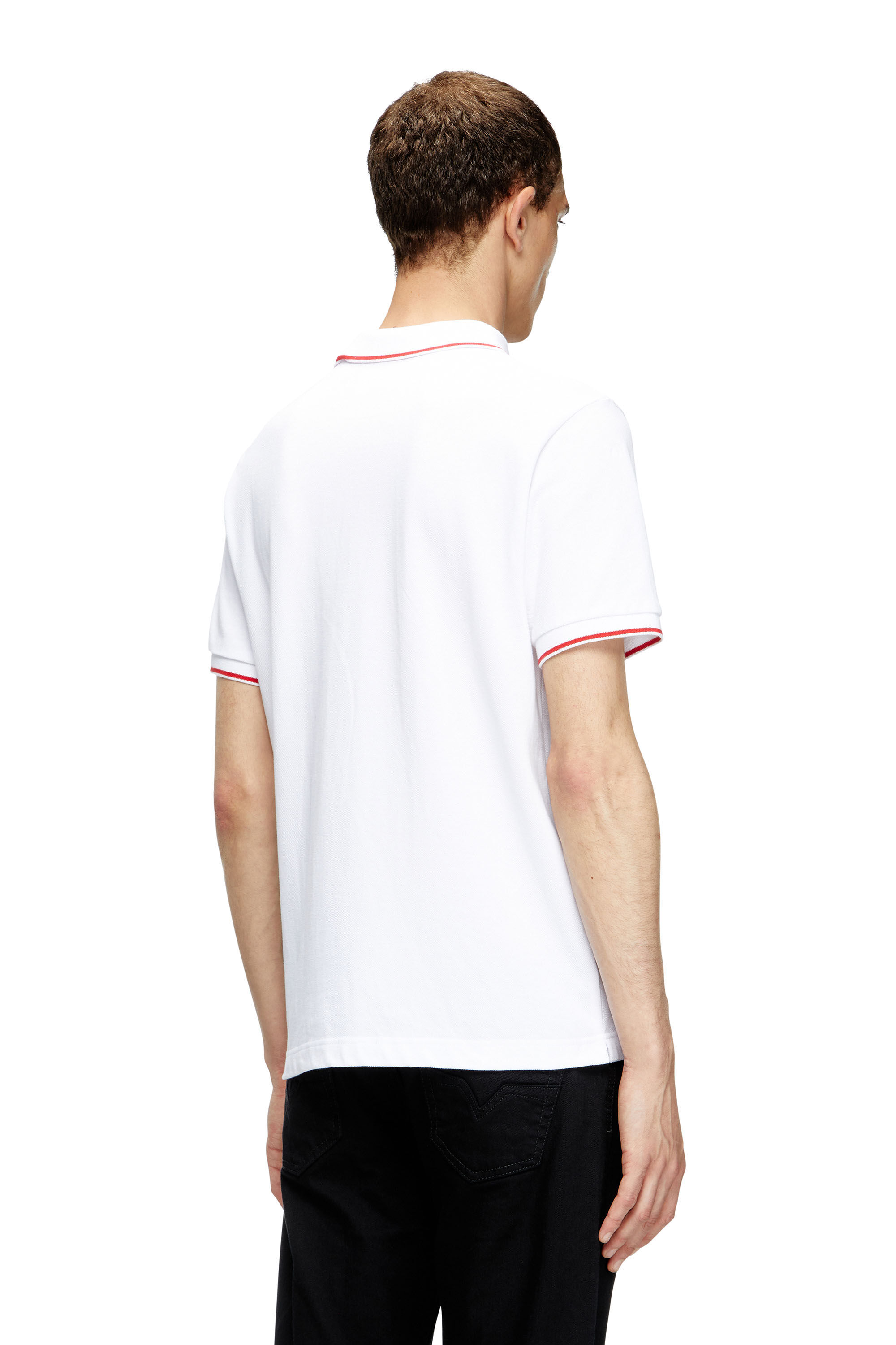 Diesel - T-FERRY-MICRODIV, Herren Poloshirt mit Diesel-Microstickerei in Weiß - 4
