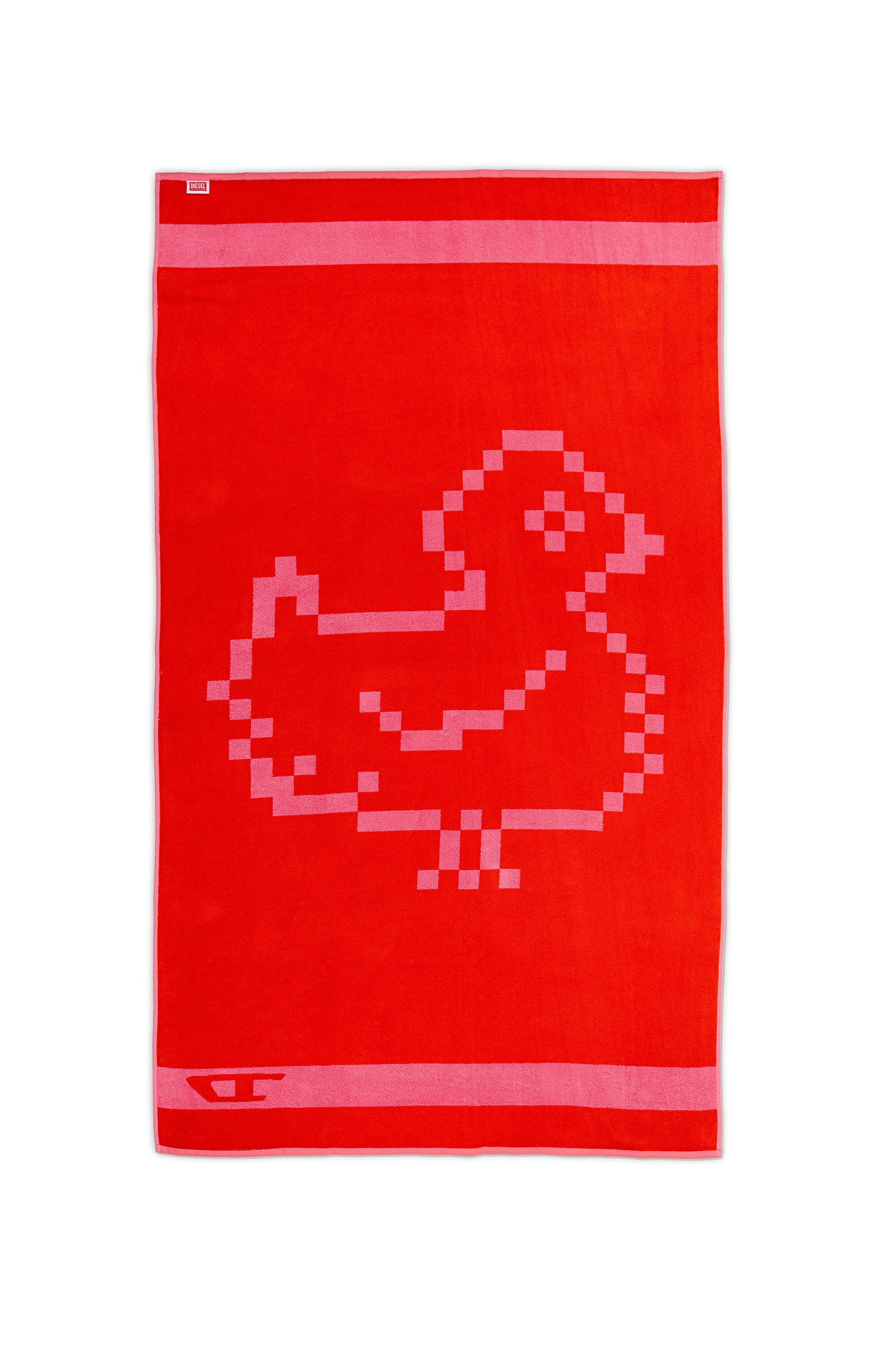 Diesel - 1018133  PIXEL TOYS 1 PINK/RED TOWEL, Unisex Frotteehandtuch 100x180 cm in Rot - 2