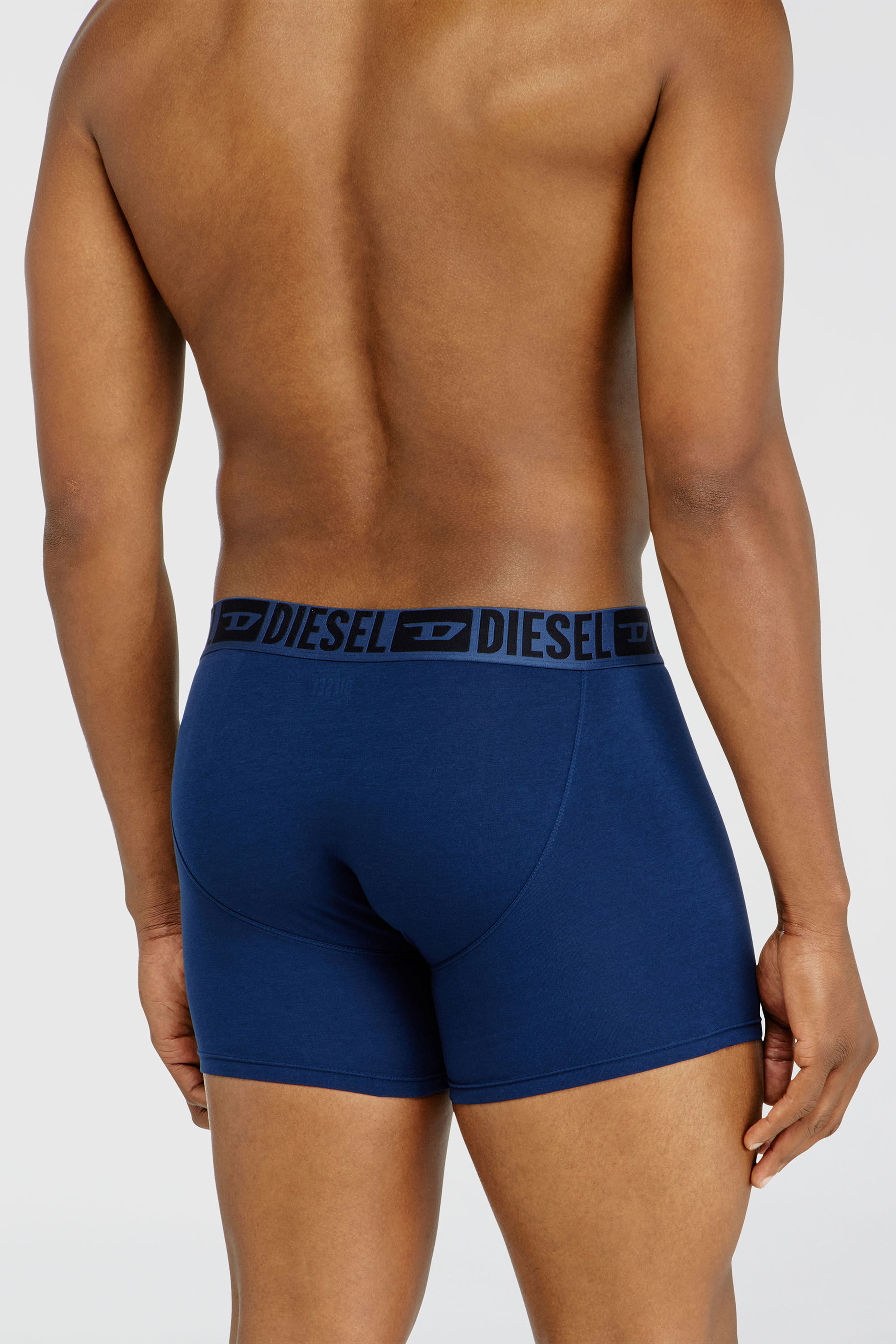 Diesel - SEBASTIAN-D-CORE-3PACK, Herren Boxer-Slips aus stretch-baumwolle im Dreierpack in Schwarz/Blau - 4