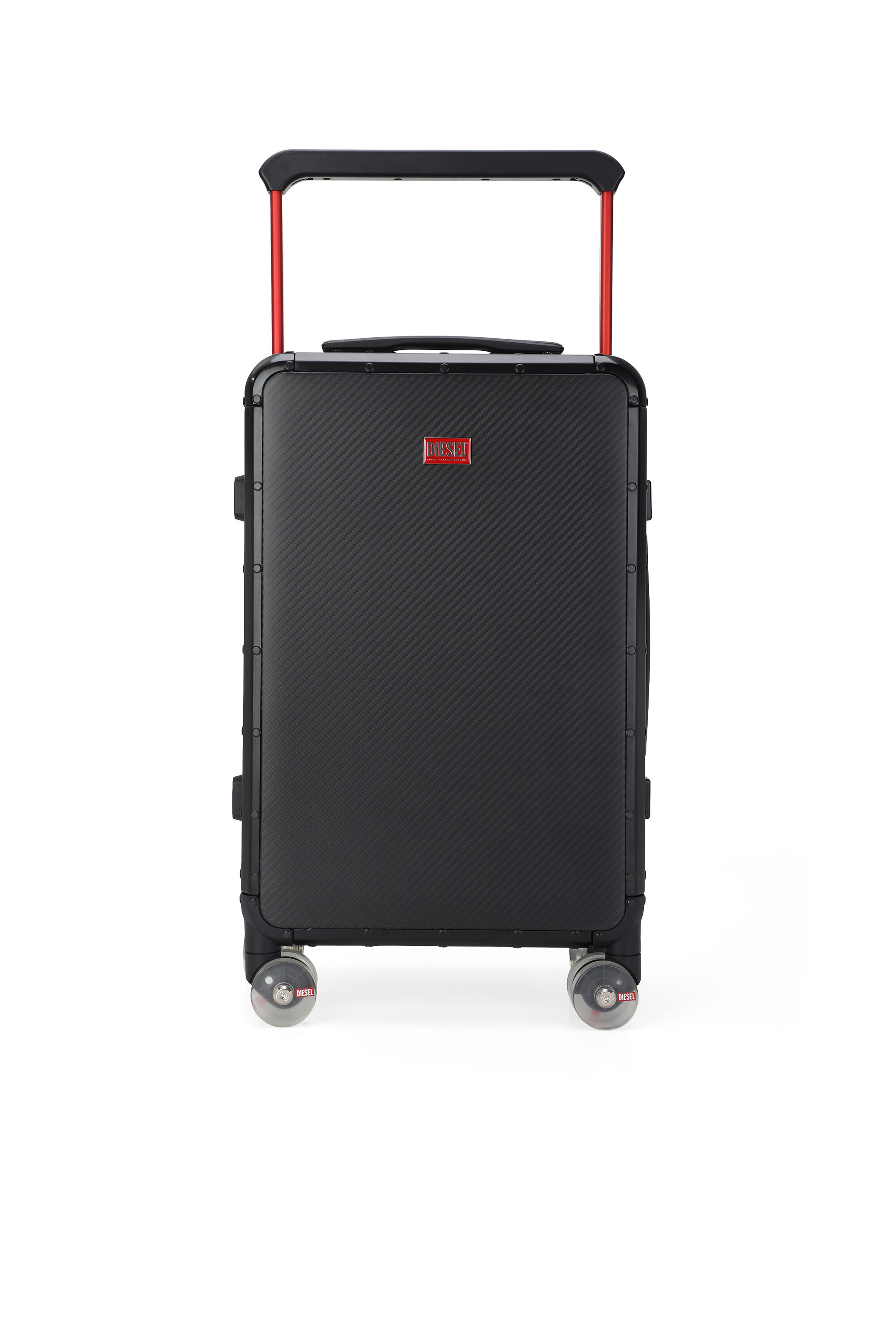 Diesel - DSL CARBON FIBER TROLLEY-BLACK- DSL001, Unisex's Carbon fiber suitcase size S in Black - 1