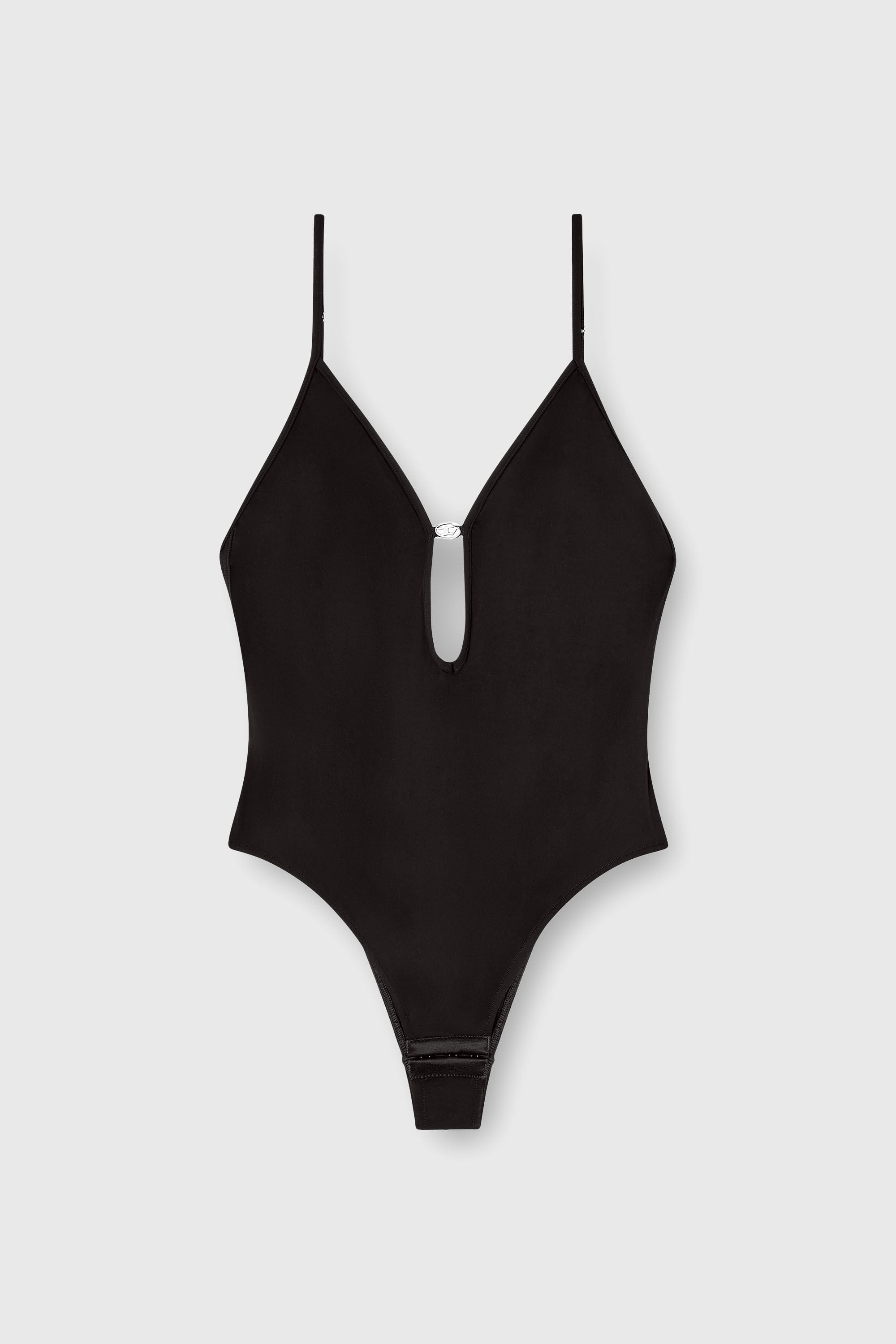 Diesel - UFBY-OVAL-D-BODYSUIT, Woman's Oval D bodysuit in Black - 2