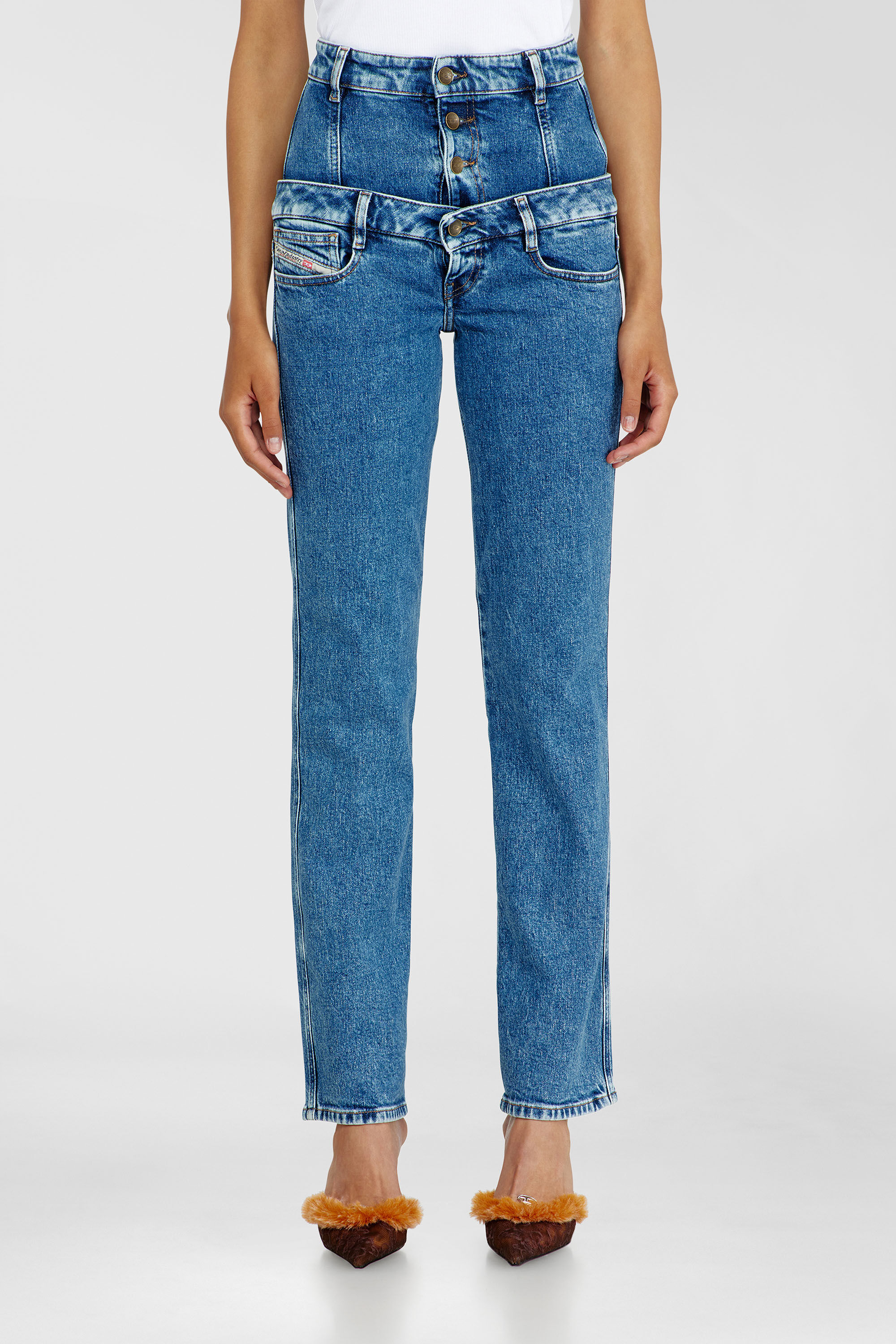 Diesel - Damen Slim Jeans D-Fynora 007EU, Mittelblau - 4