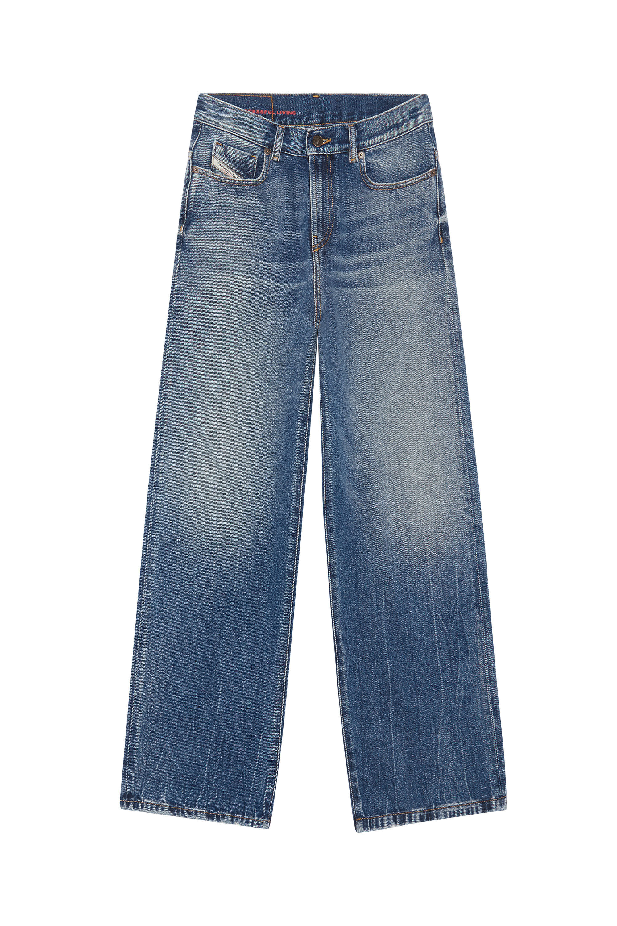 Diesel - 2000 Widee 09E03 Bootcut and Flare Jeans, Mittelblau - Image 2