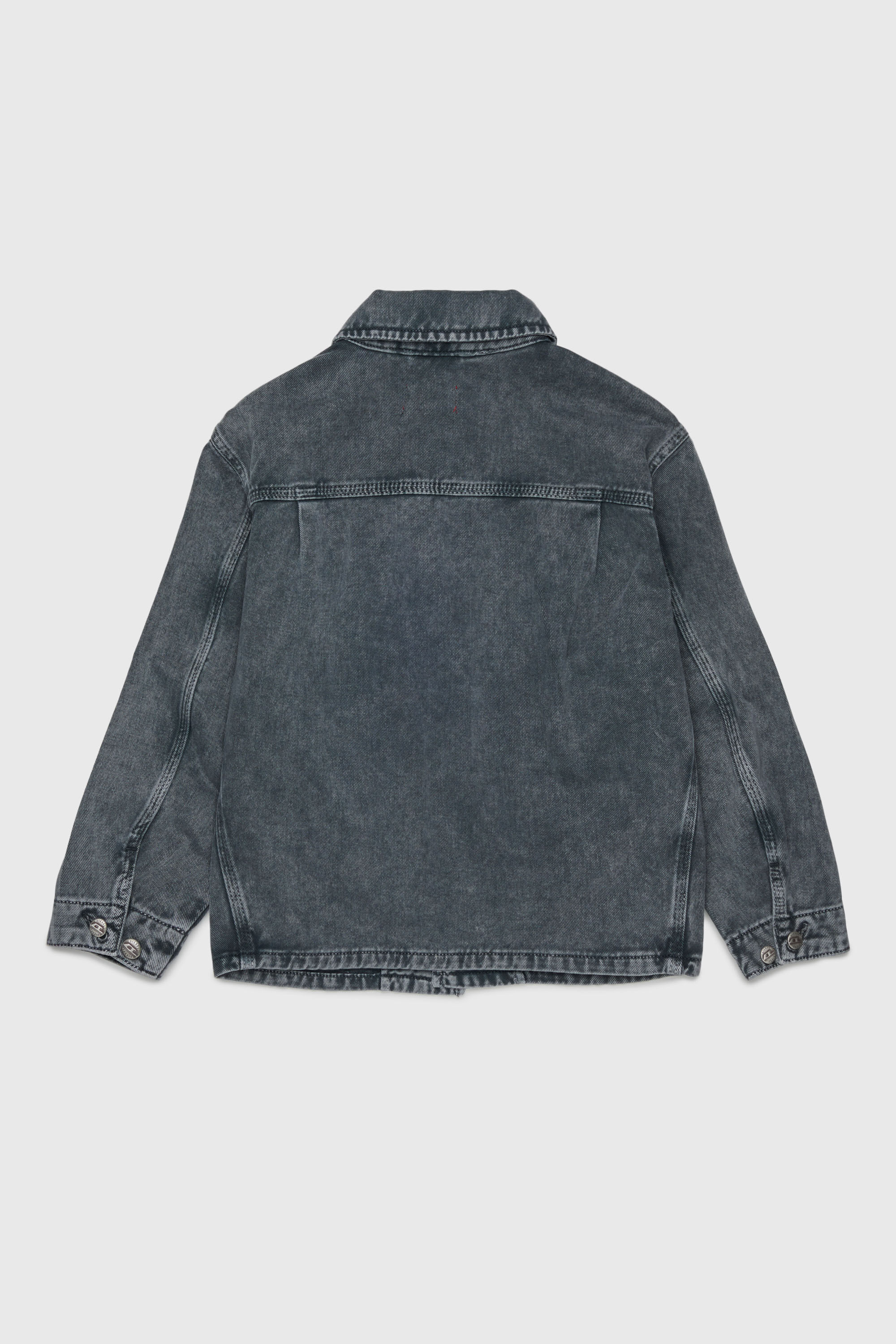 Diesel - JSTACK, Herren Arbeitshemdjacke im Workwear-Stil in Dunkelgrau - 2
