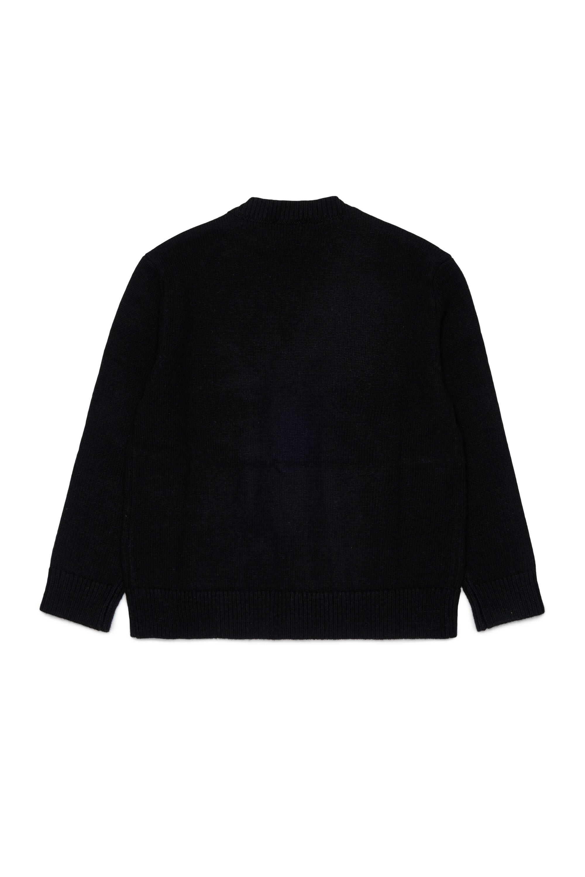 Diesel - KLABO CARDIGAN OVER, Man's Cashmere-enriched cardigan with Oval D logo in Black - 2