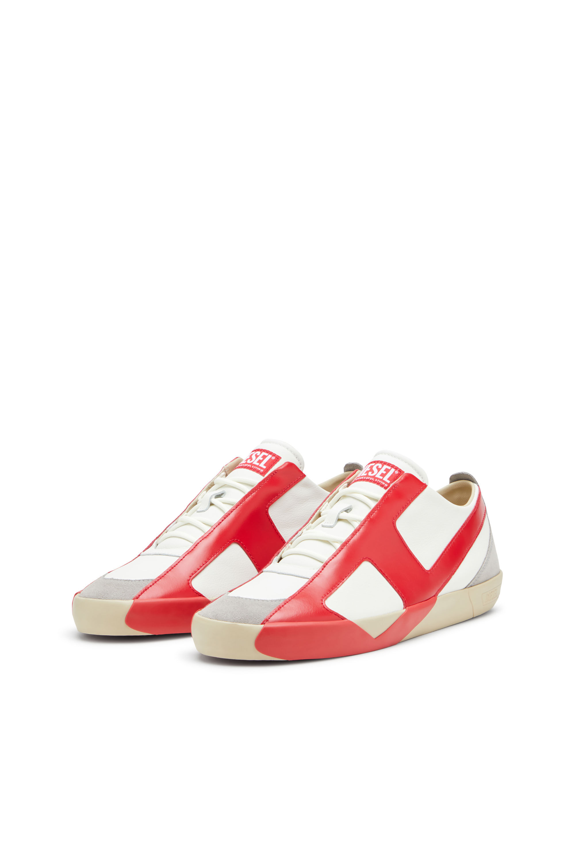 Diesel - S-SLANTE-D LOW, Herren Sneaker aus Wildleder und Leder mit D-Logo in null - 8