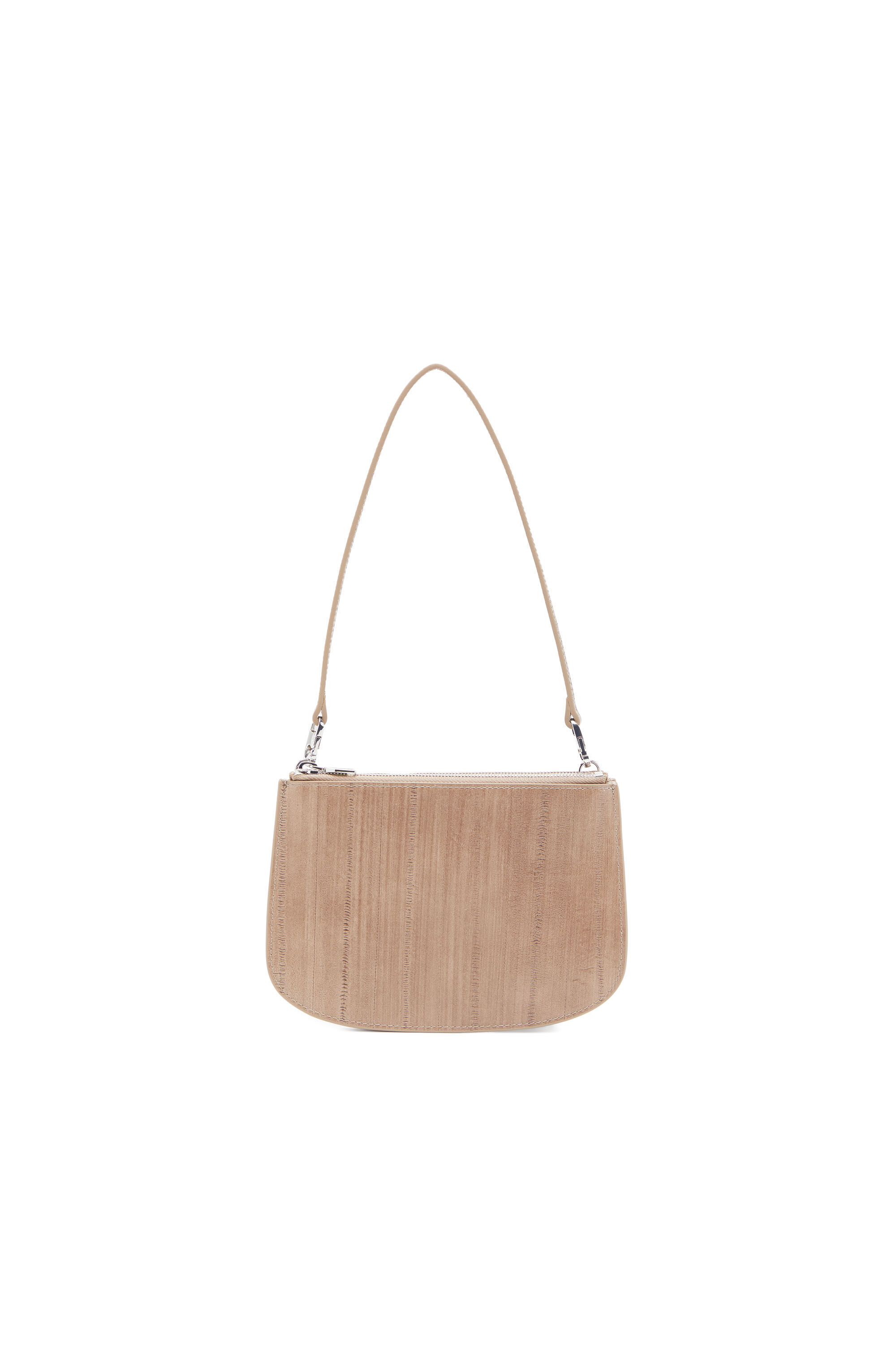Diesel - 1DR TWIN, Damen 1DR Twin-Schultertasche mit Doppelbeutel aus bedrucktem Leder in Hellbraun - 3
