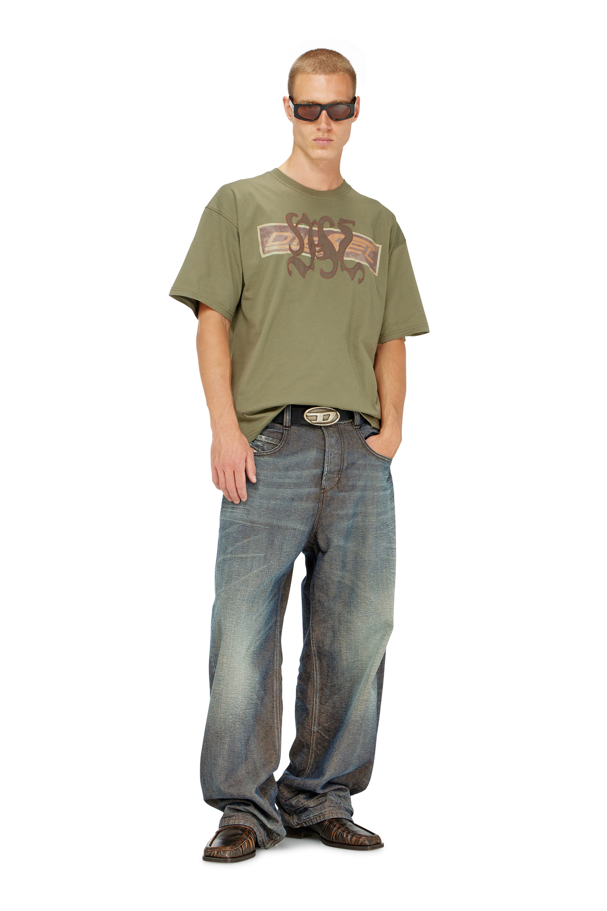 Diesel - T-BOXT-AA17, Herren T-shirt mit printed Graphic und patches in null - 1