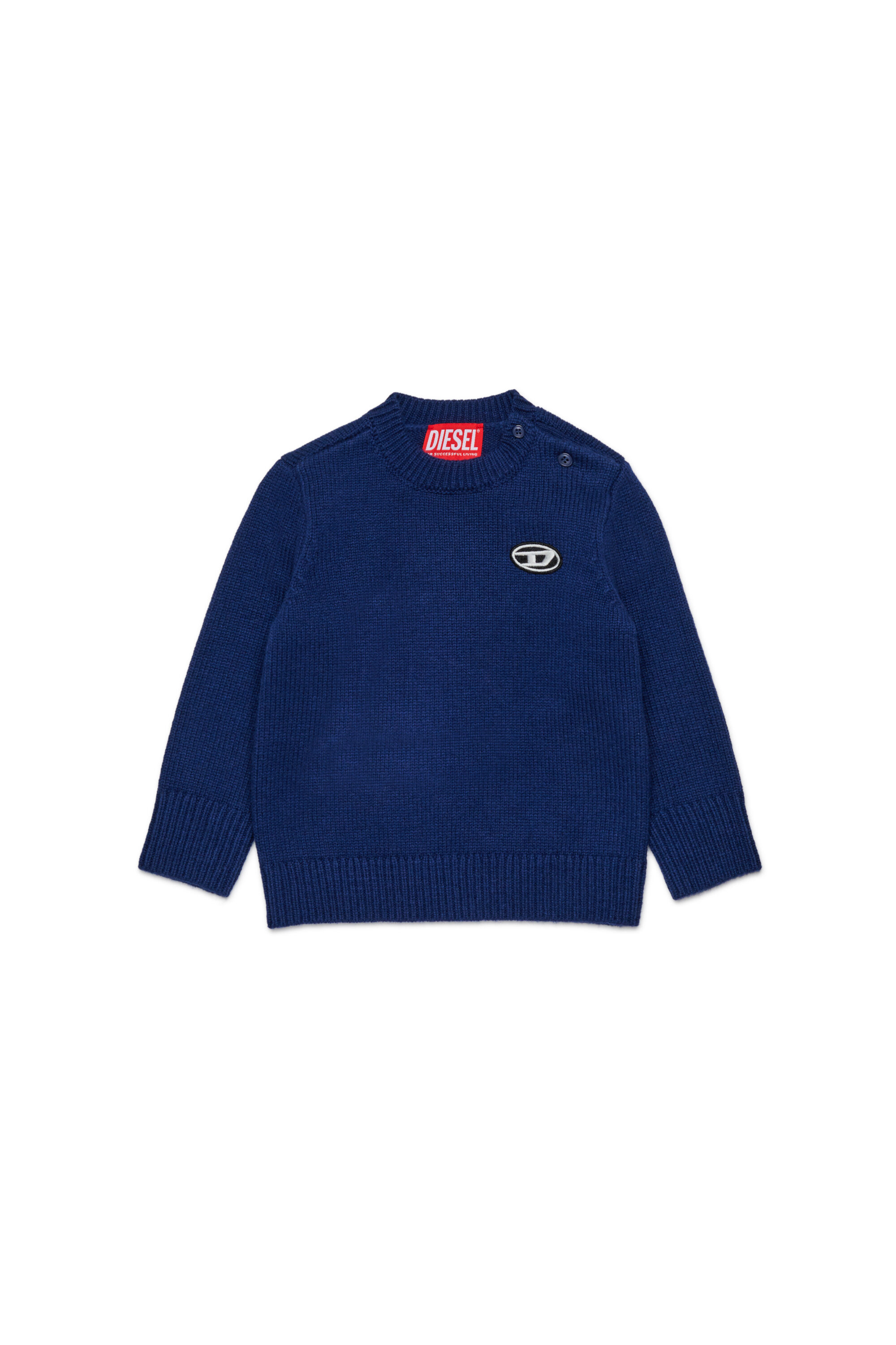 Diesel - KOLLYB, Unisex Pullover in Wollmischung in Blau - 1