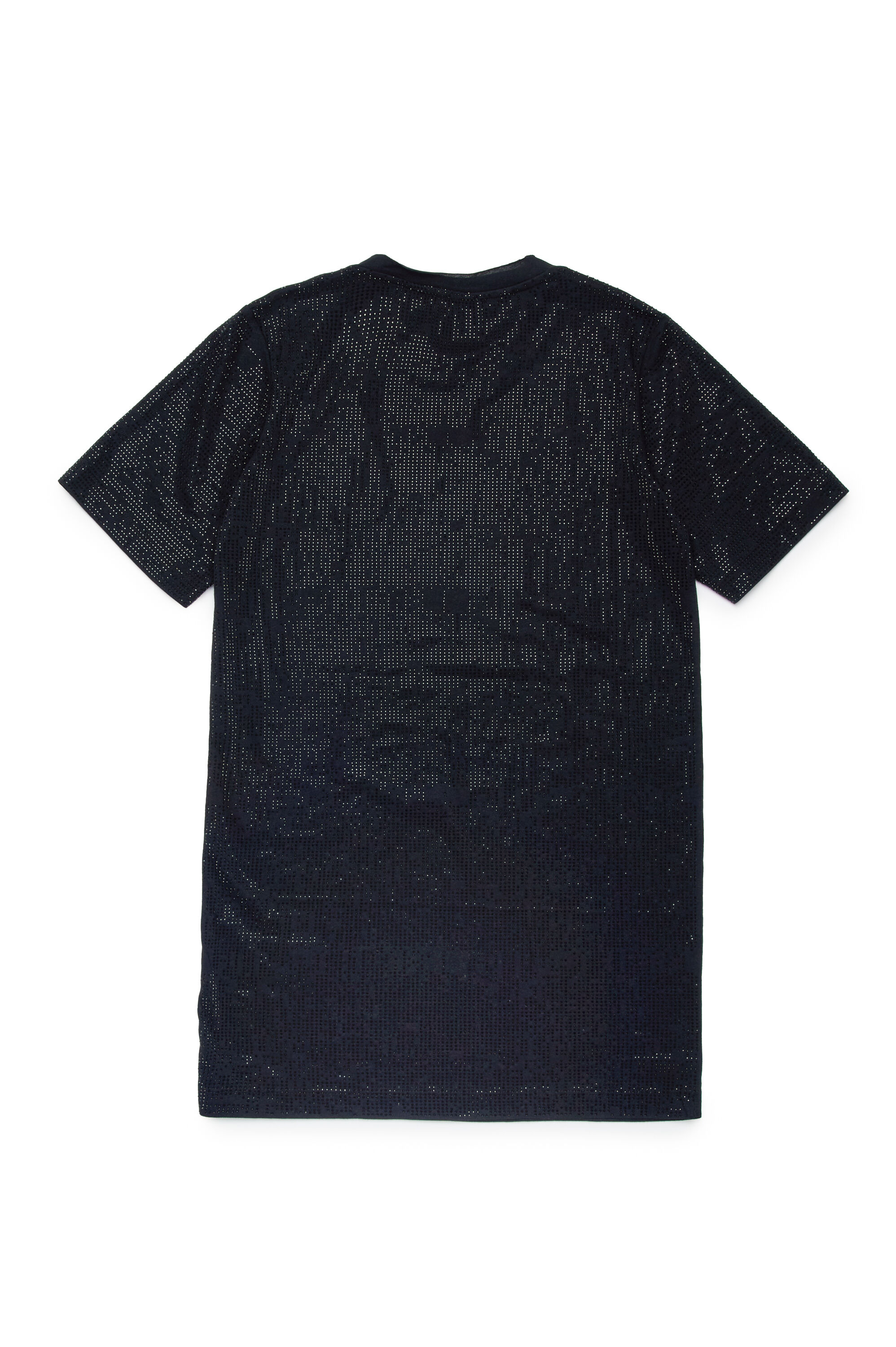 Diesel - DARYX, Damen T-Shirt-Kleid mit Micro-Strasssteinen in Schwarz - Image 2