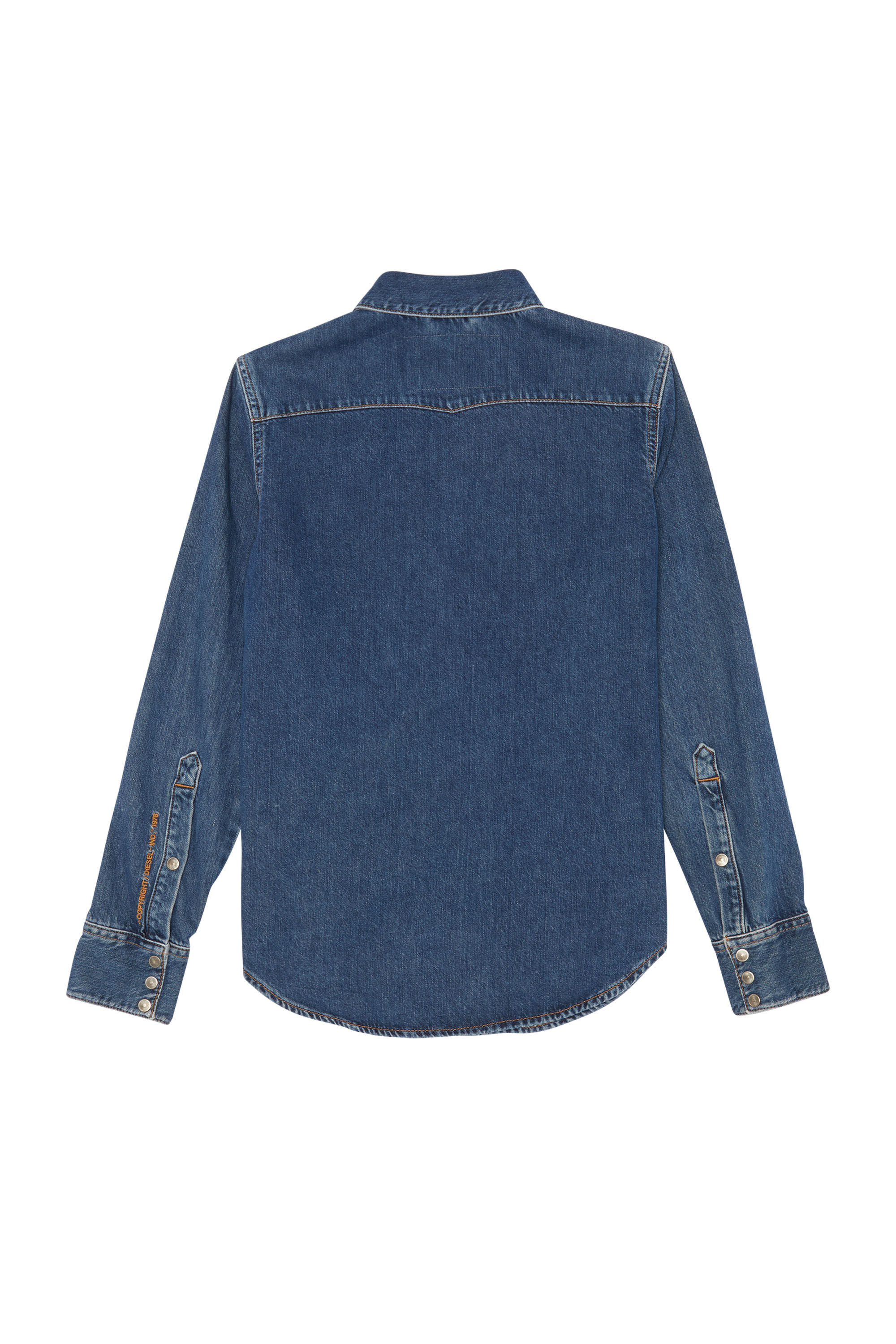 Diesel - DE-RINGY, Damen Diesel Damen - Denimhemden Mittelblau in Mittelblau - 2