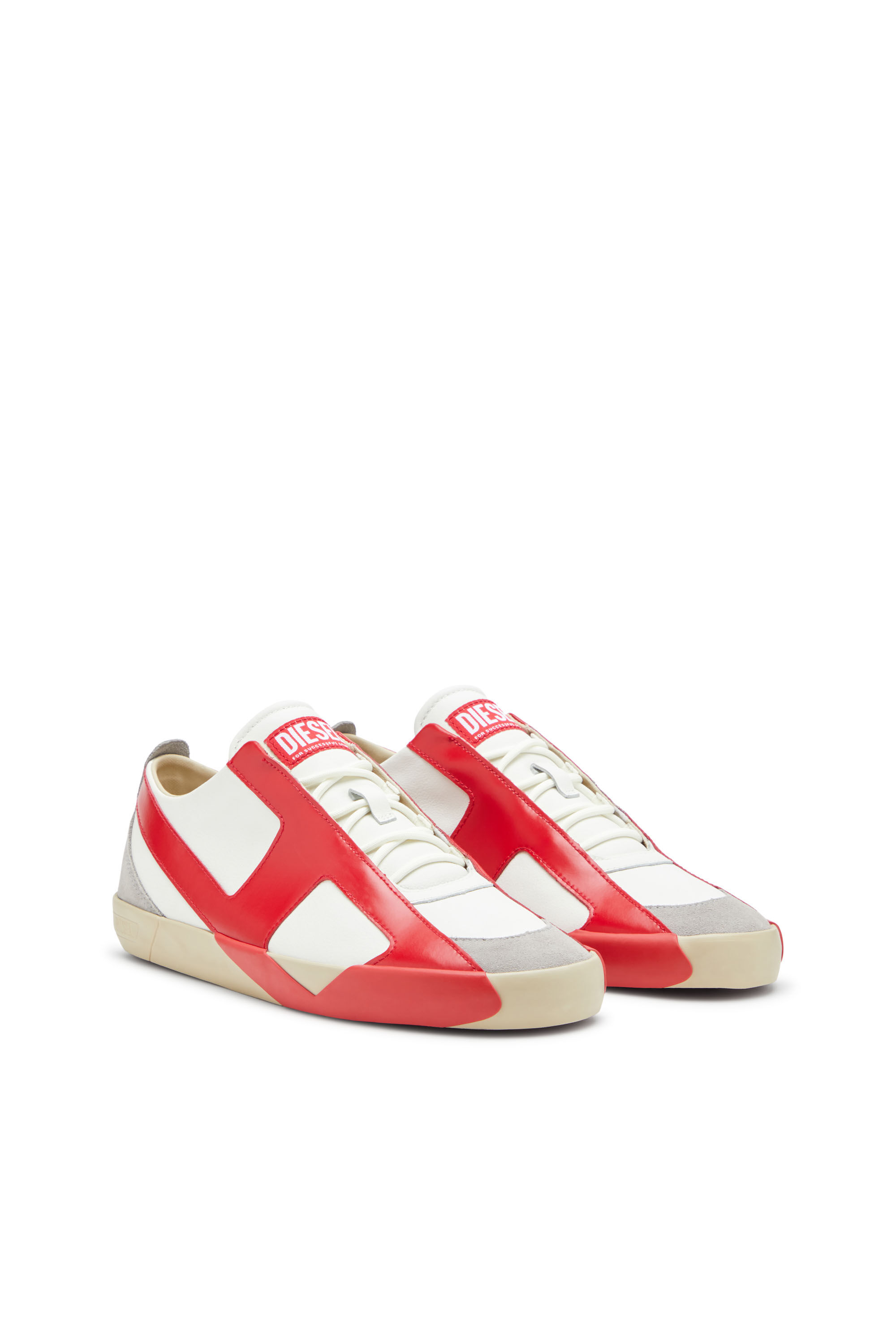 Diesel - S-SLANTE-D LOW, Herren Sneaker aus Wildleder und Leder mit D-Logo in null - 2