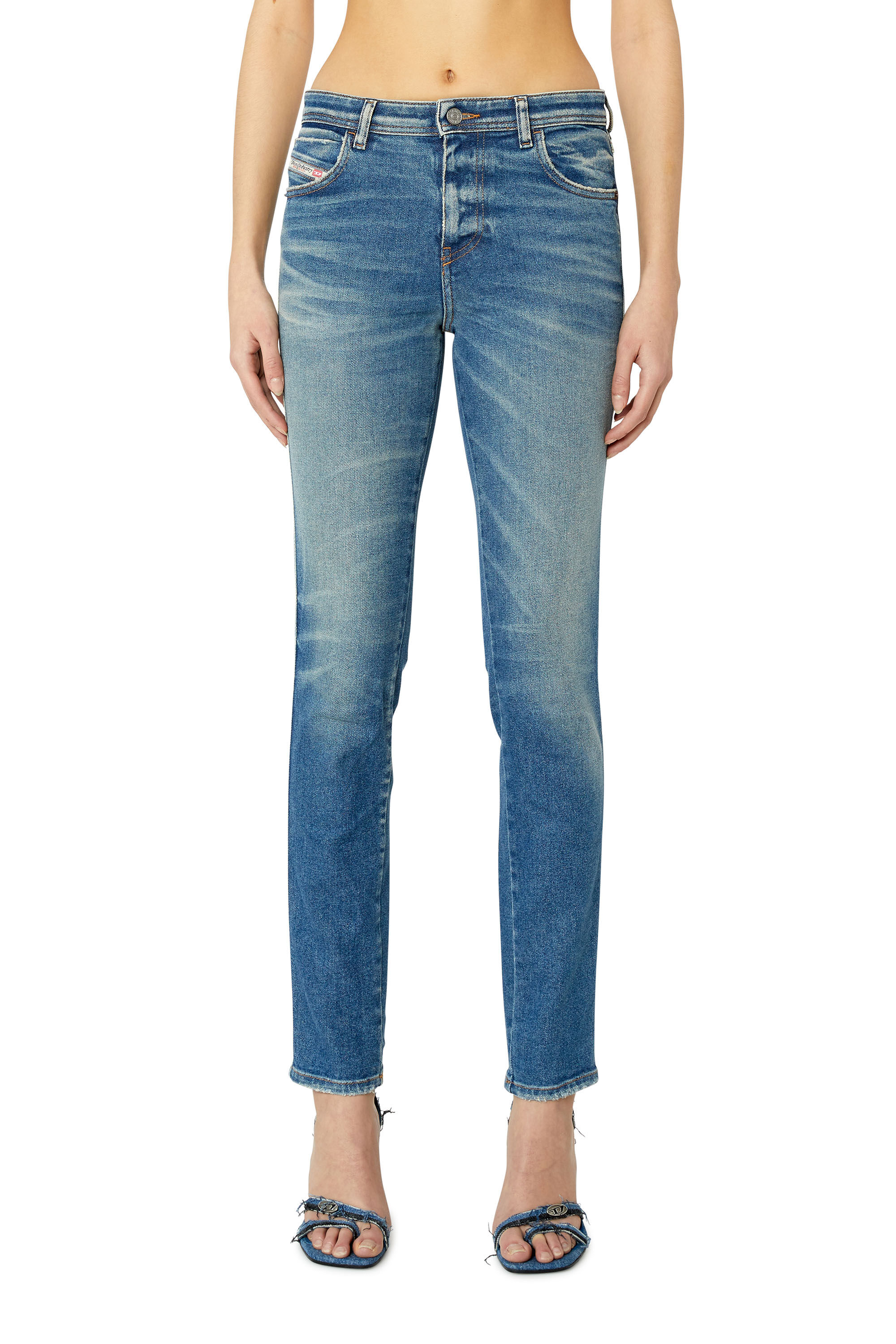 Diesel - 2015 Babhila 09E88 Skinny Jeans, Mittelblau - Image 3